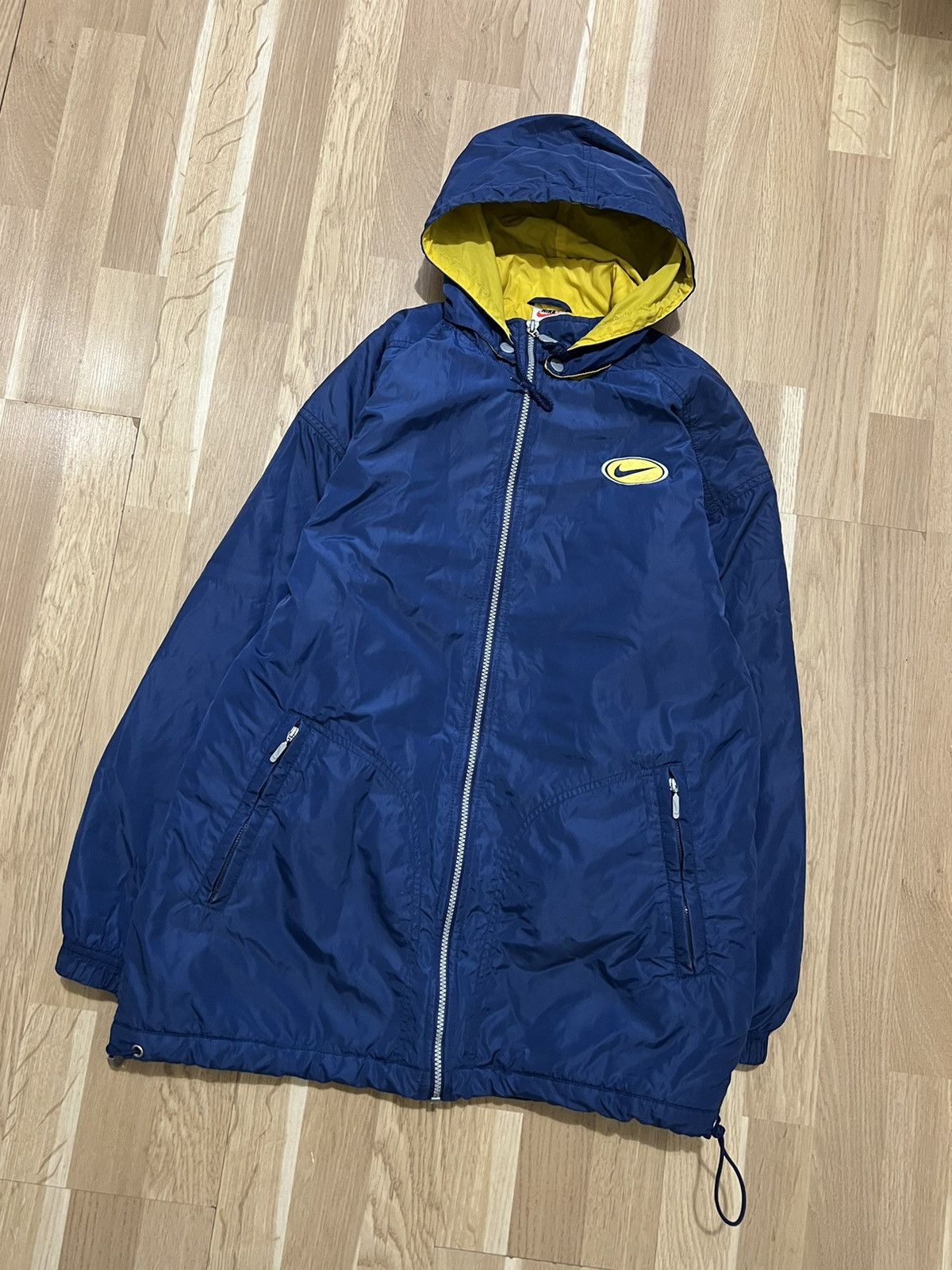 Nike × Vintage Nike vintage parkas jacket parkas big logo 90s rare Size US M / EU 48-50 / 2 - 5 Thumbnail