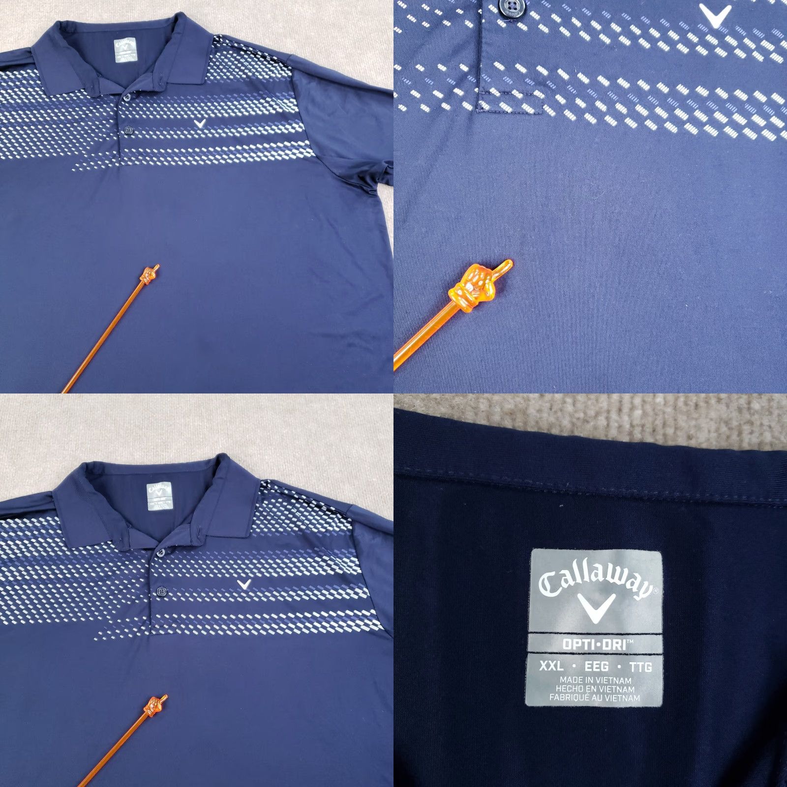 Callaway Callaway Polo Shirt Men 2XL Blue Golf Short Sleeve Stretch Wicking Polo Shirt Size US XXL / EU 58 / 5 - 8 Thumbnail