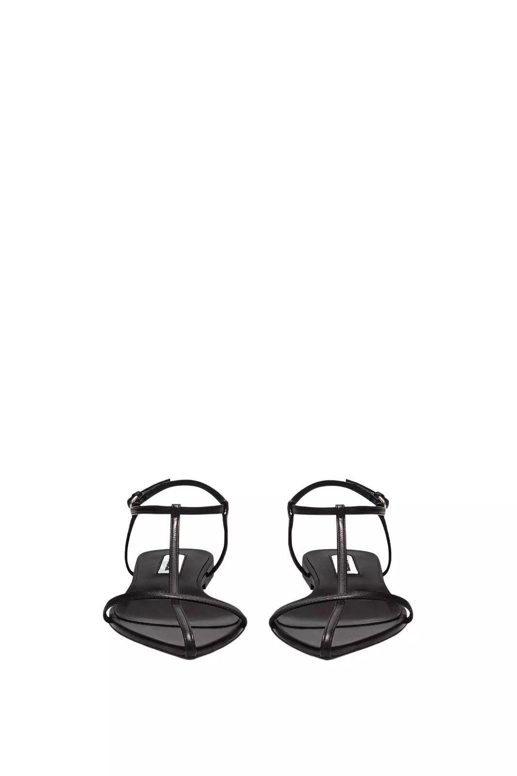 Jil Sander JIL SANDER $790 Black Leather Pt-Toe Flats New Auth. Size US 8.5 / IT 38.5 - 2 Thumbnail