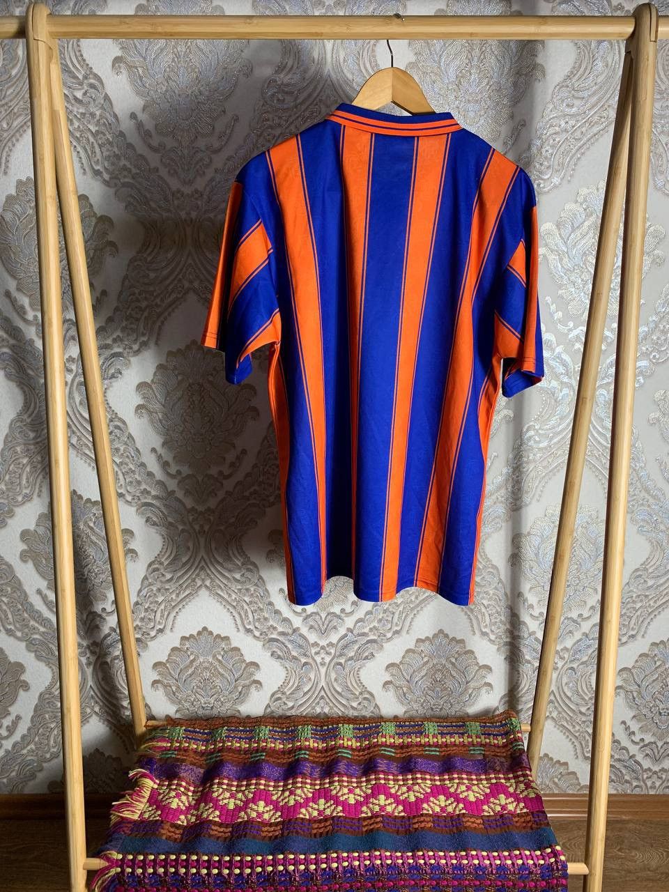 Vintage VERY RARE ADIDAS FC RANGERS SCOTLAND SOCCER JERSEY RETRO 90s Size US XL / EU 56 / 4 - 6 Thumbnail