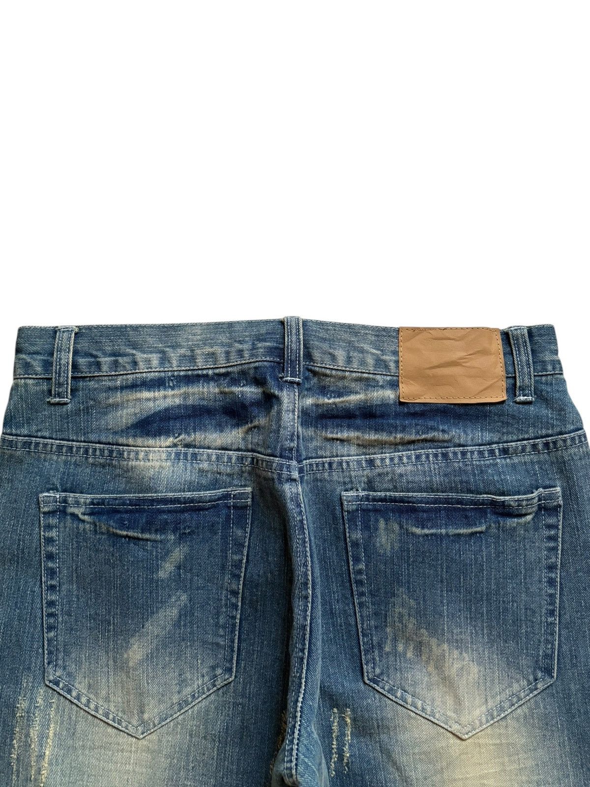 Japanese Brand Vintage Japanese Brand Rusty Wash Clawmark Loose Jeans Size US 33 - 8 Thumbnail
