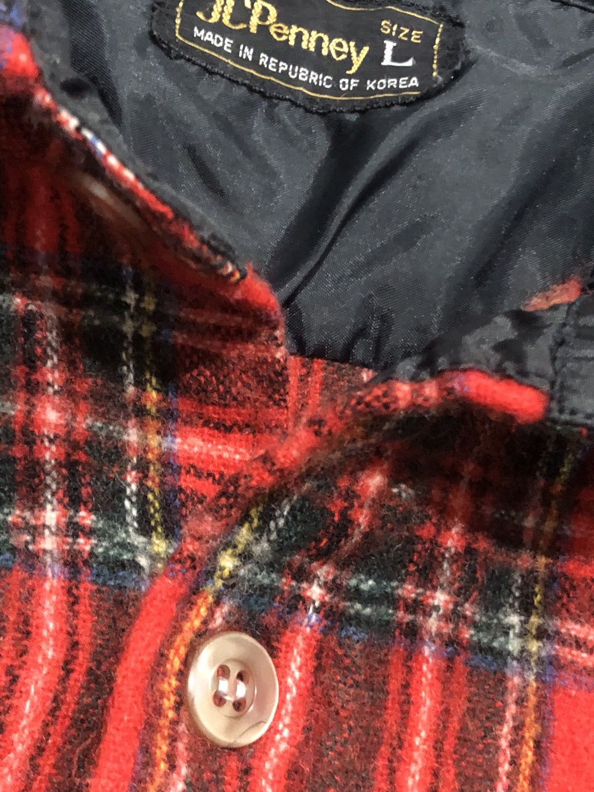 Vintage Vtg JCPenny Wool Blend Flannel Size US L / EU 52-54 / 3 - 3 Thumbnail