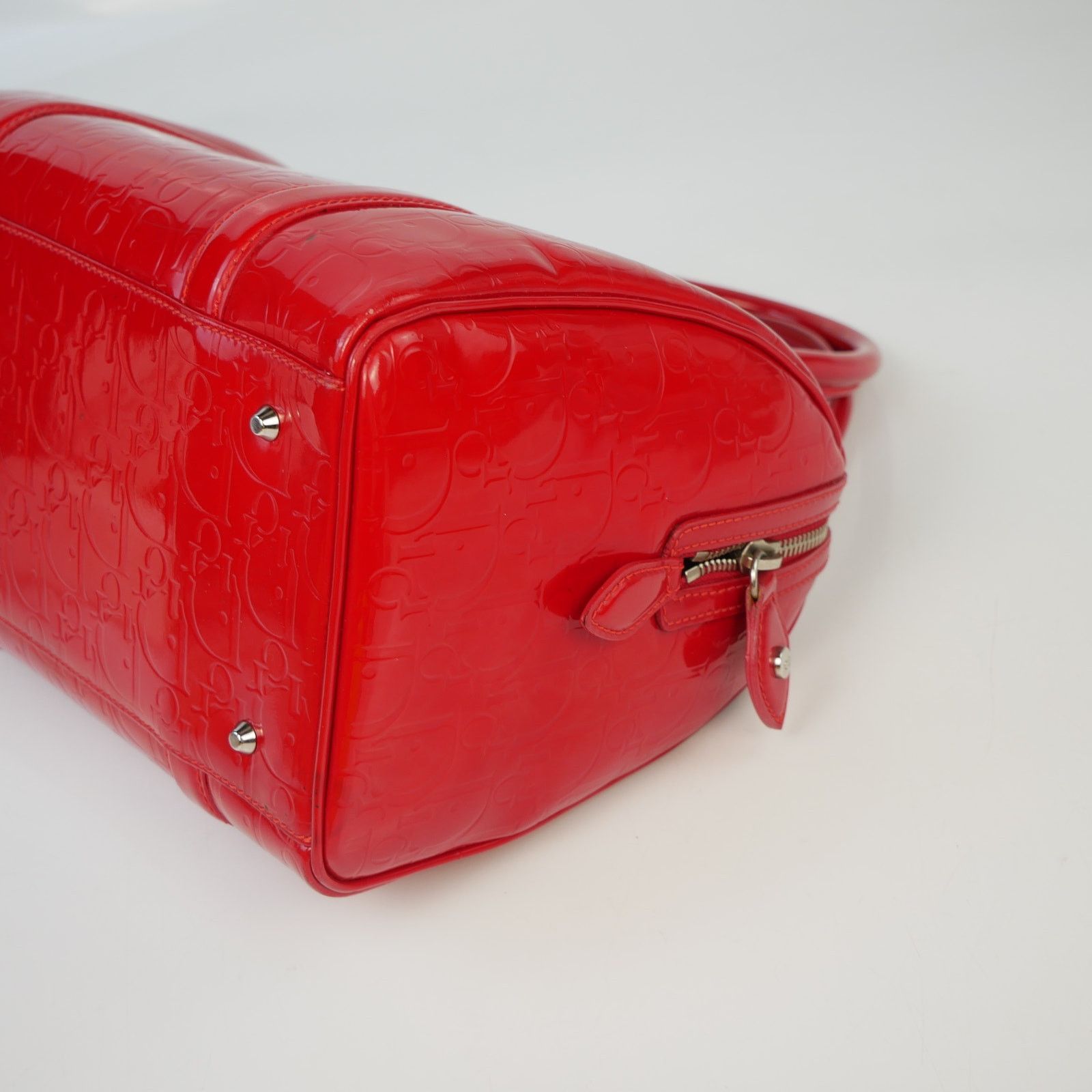 Dior Dior Oblique Patent Leather Boston Bag Size ONE SIZE - 4 Thumbnail