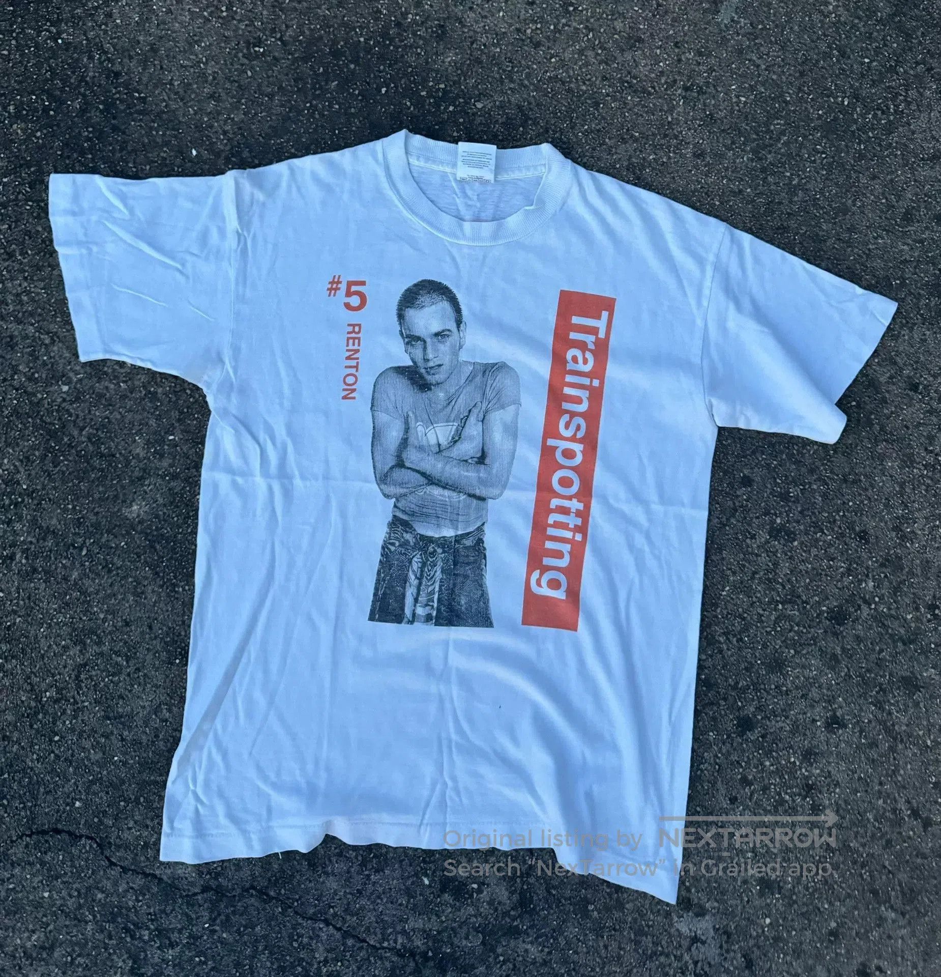 Vintage Vintage 90s Trainspotting Renton Tee. Size US M / EU 48-50 / 2 - 1 Thumbnail