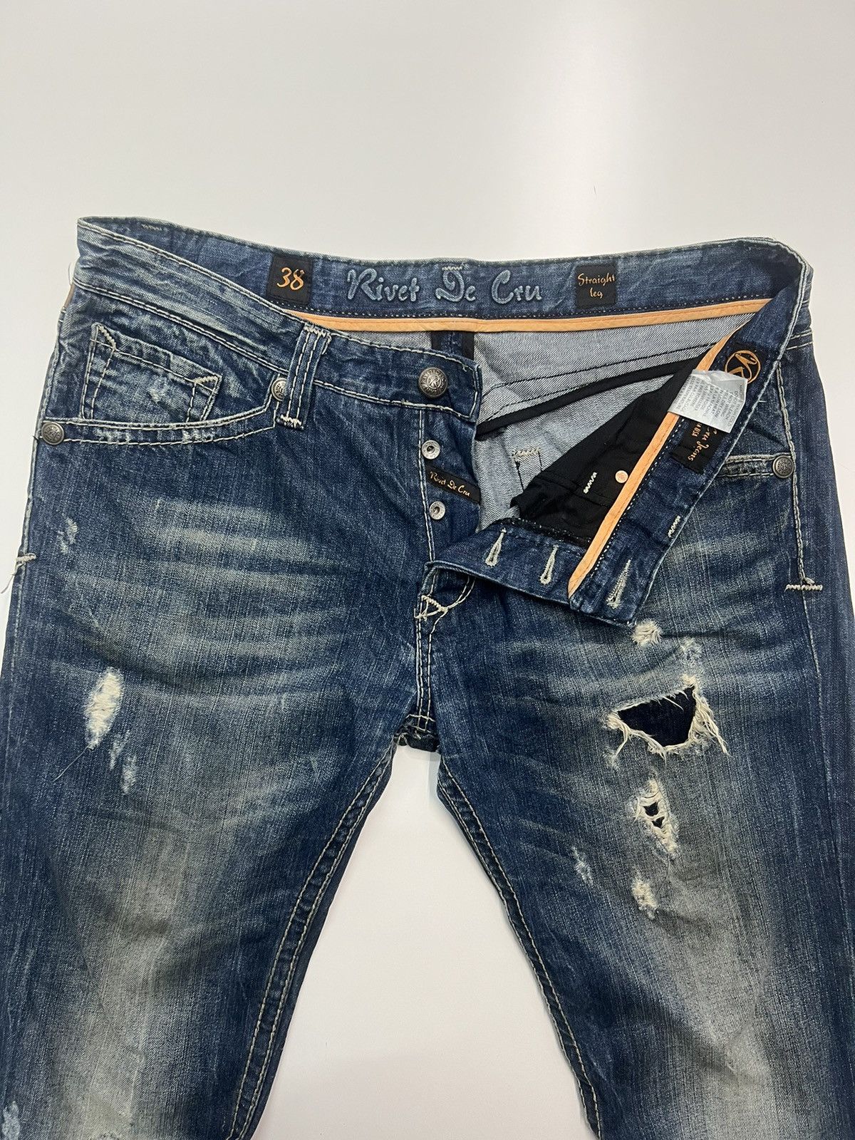 Japanese Brand × Vintage VINTAGE RIVET DE CRU JEANS SIZE 42 Size US 42 / EU 58 - 10 Thumbnail
