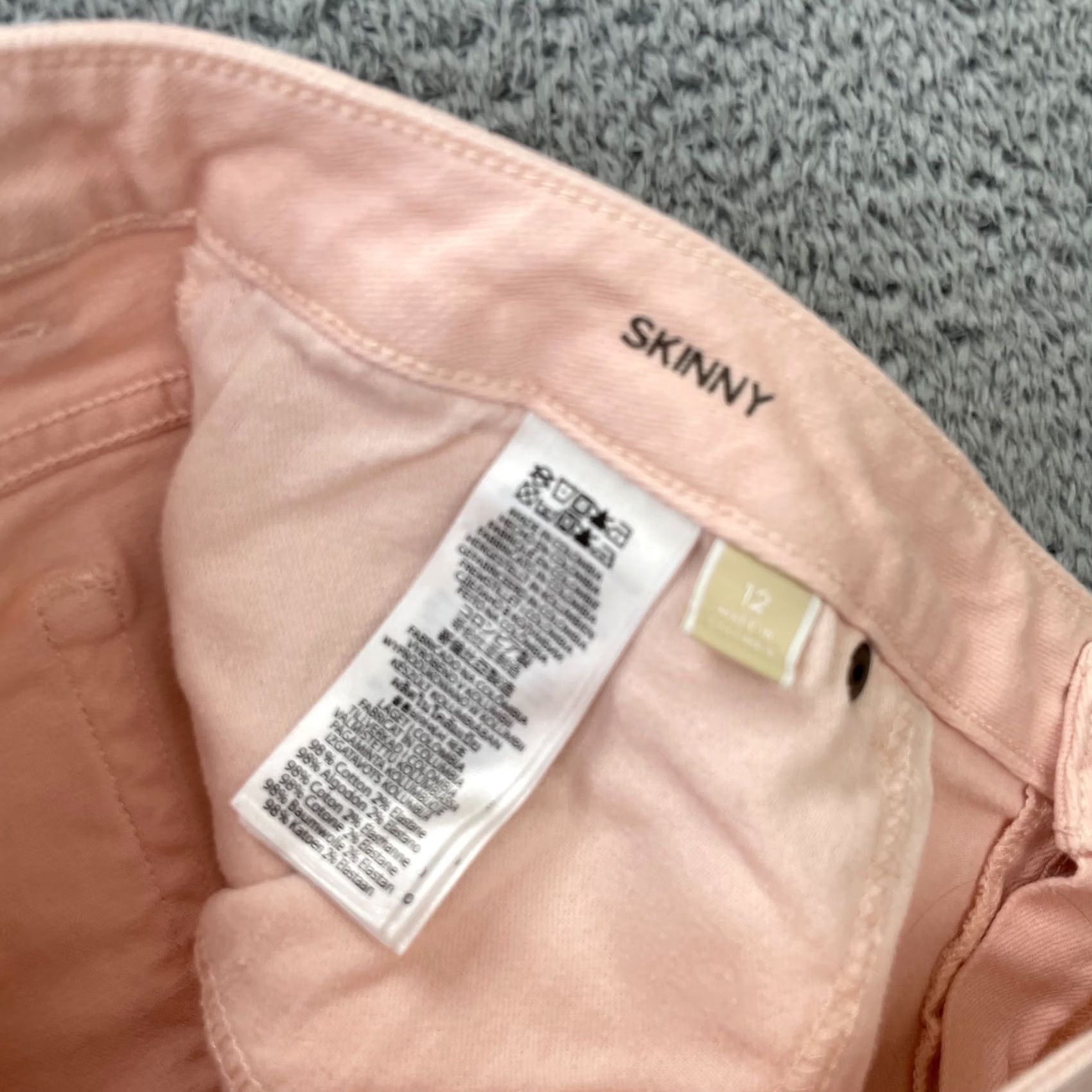 Michael Kors Michael Kors Jeans Womens Pink Izzy Cropped Skinny Leg Denim Cotton Stretch 12 Size 24" / US 00 / IT 34 - 6 Thumbnail