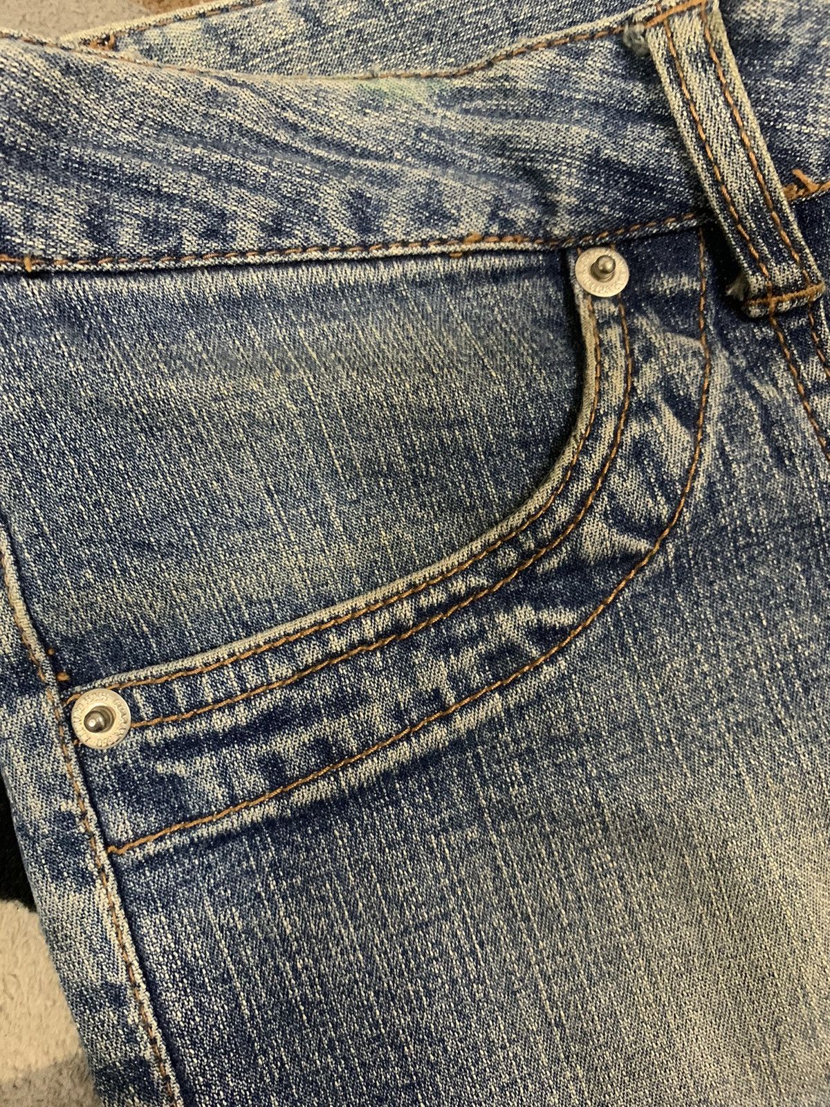 Hysteric Glamour Vintage Japanese Brand Mud Wash Low Rise Flare Bush Jeans Size US 29 - 5 Thumbnail