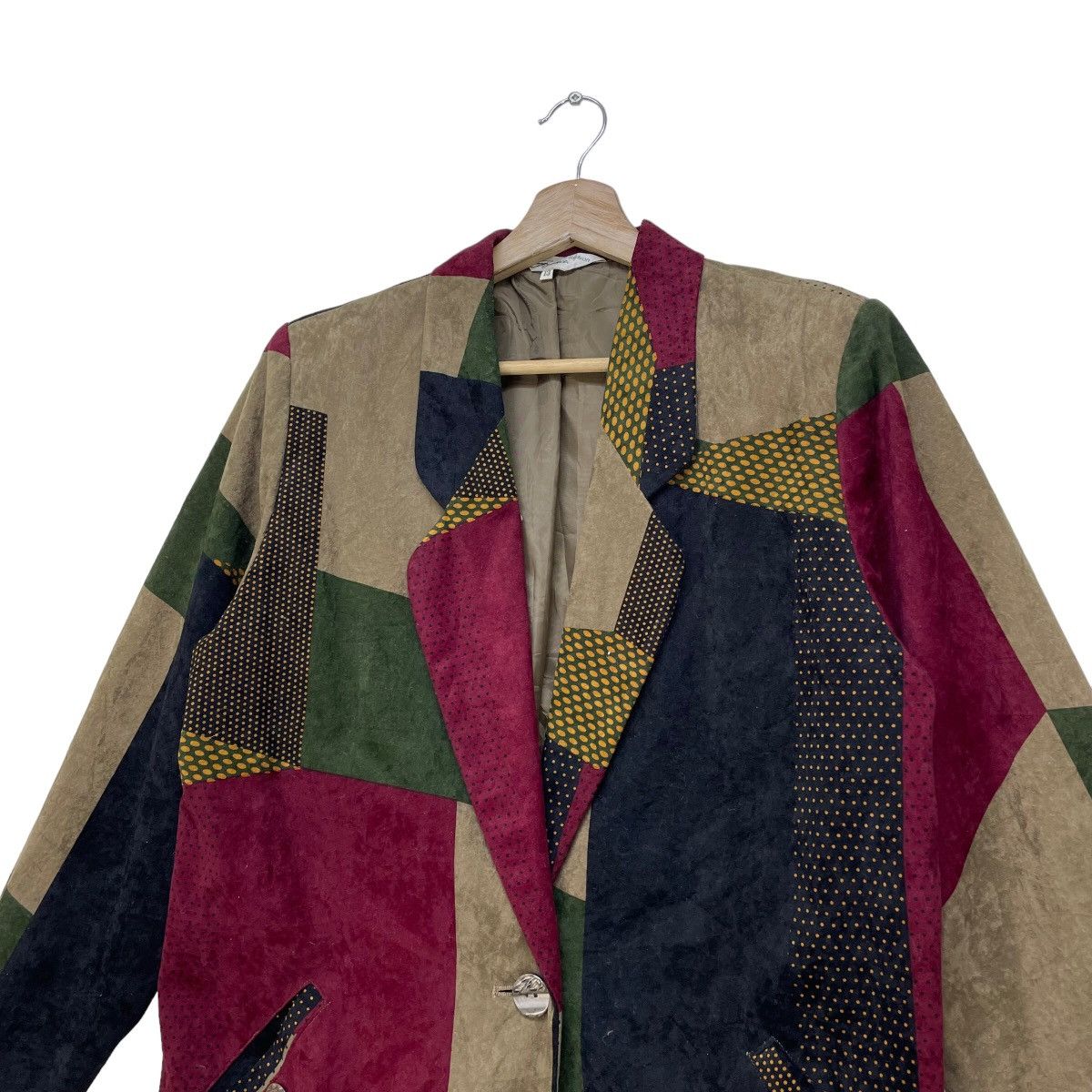Homespun Knitwear × Japanese Brand Japanese Brand Fashion Elegance Patchwork Style Size M / US 6-8 / IT 42-44 - 3 Thumbnail