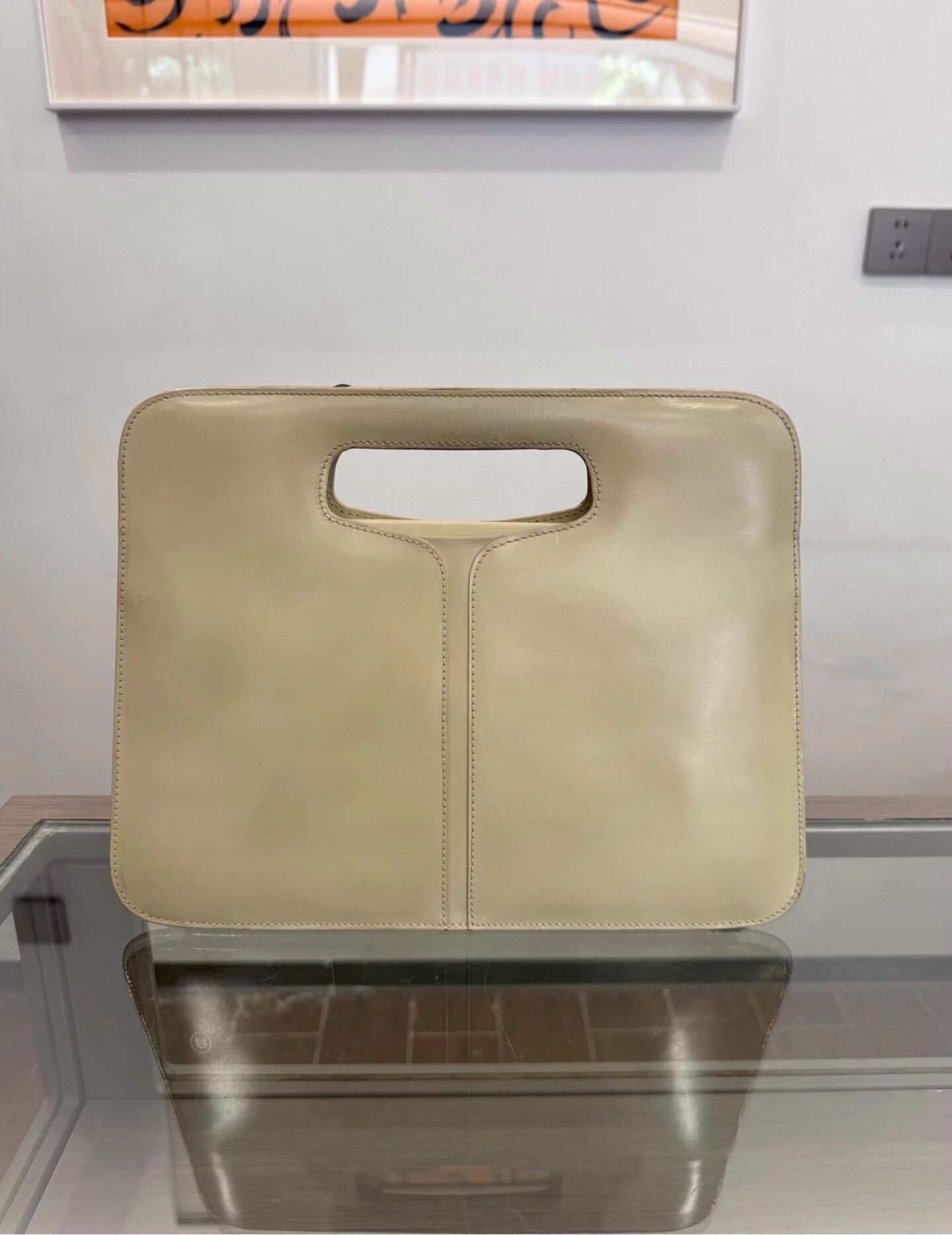 Loewe Loewe Museum Black Logo Khaki Clutch 95new Auth Size ONE SIZE - 3 Thumbnail