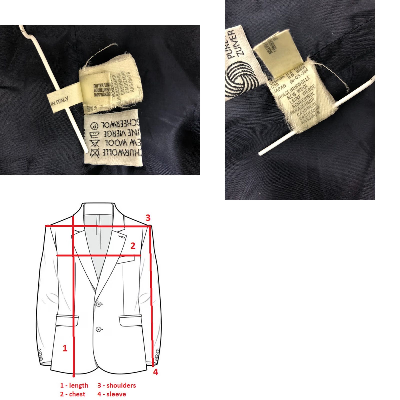 Vintage Laurèl Laurel Blazer Jacket Wool/Cashmere Dark Blue Women Size 40 Check Jacket Blazer Womens Size 40 Blue Casual Size S / US 4 / IT 40 - 9 Thumbnail