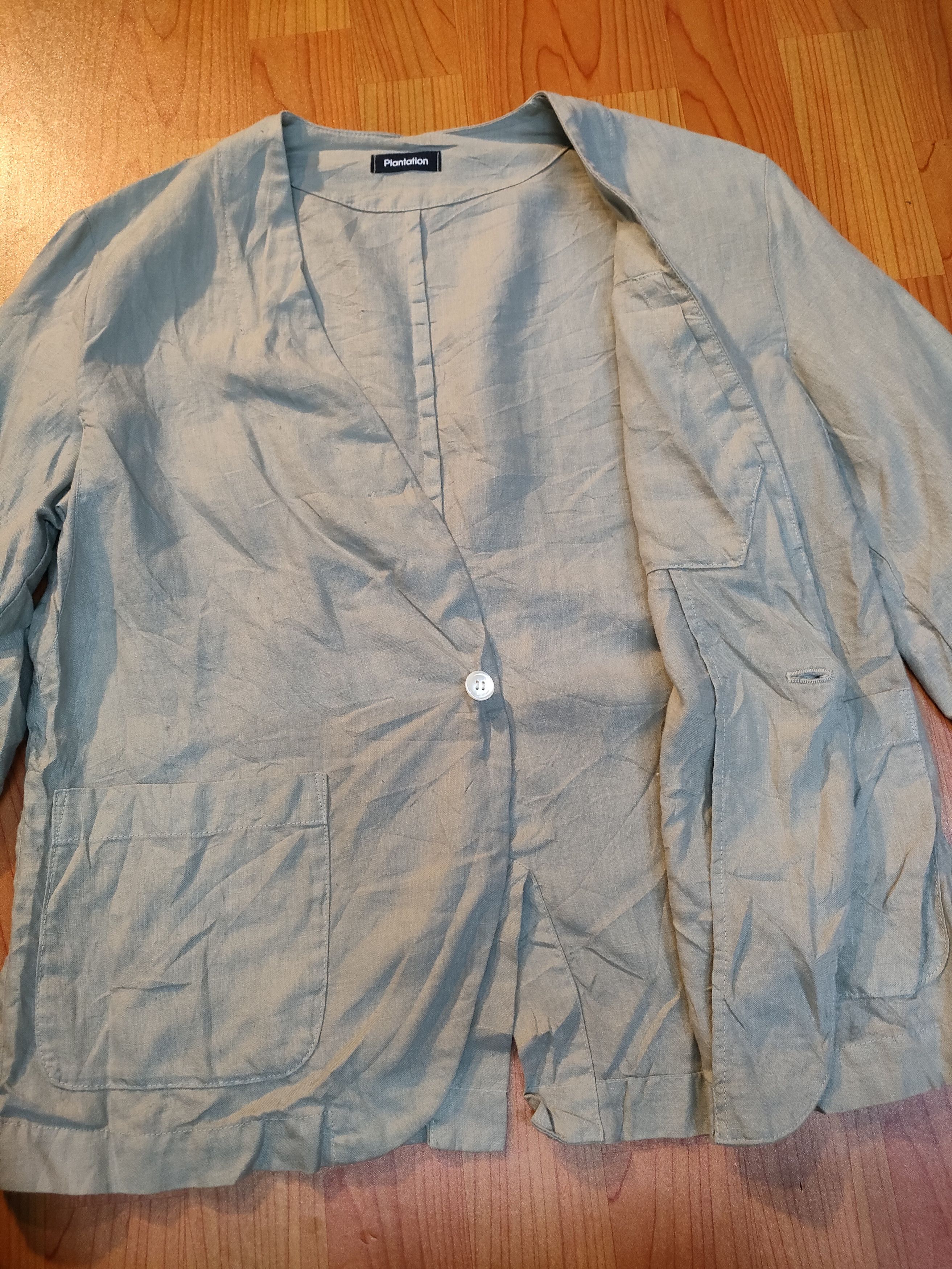 Hedi Slimane × Issey Miyake Plantation Linen Blazer Size M / US 6-8 / IT 42-44 - 7 Thumbnail