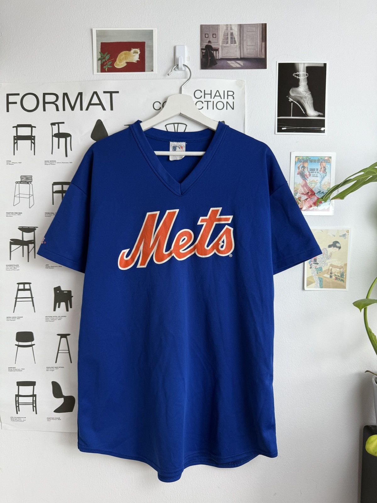 MLB × Majestic Vintage 90s Majestic New York Mets jersey t-shirt XL hiphop Size US XL / EU 56 / 4 - 1 Thumbnail