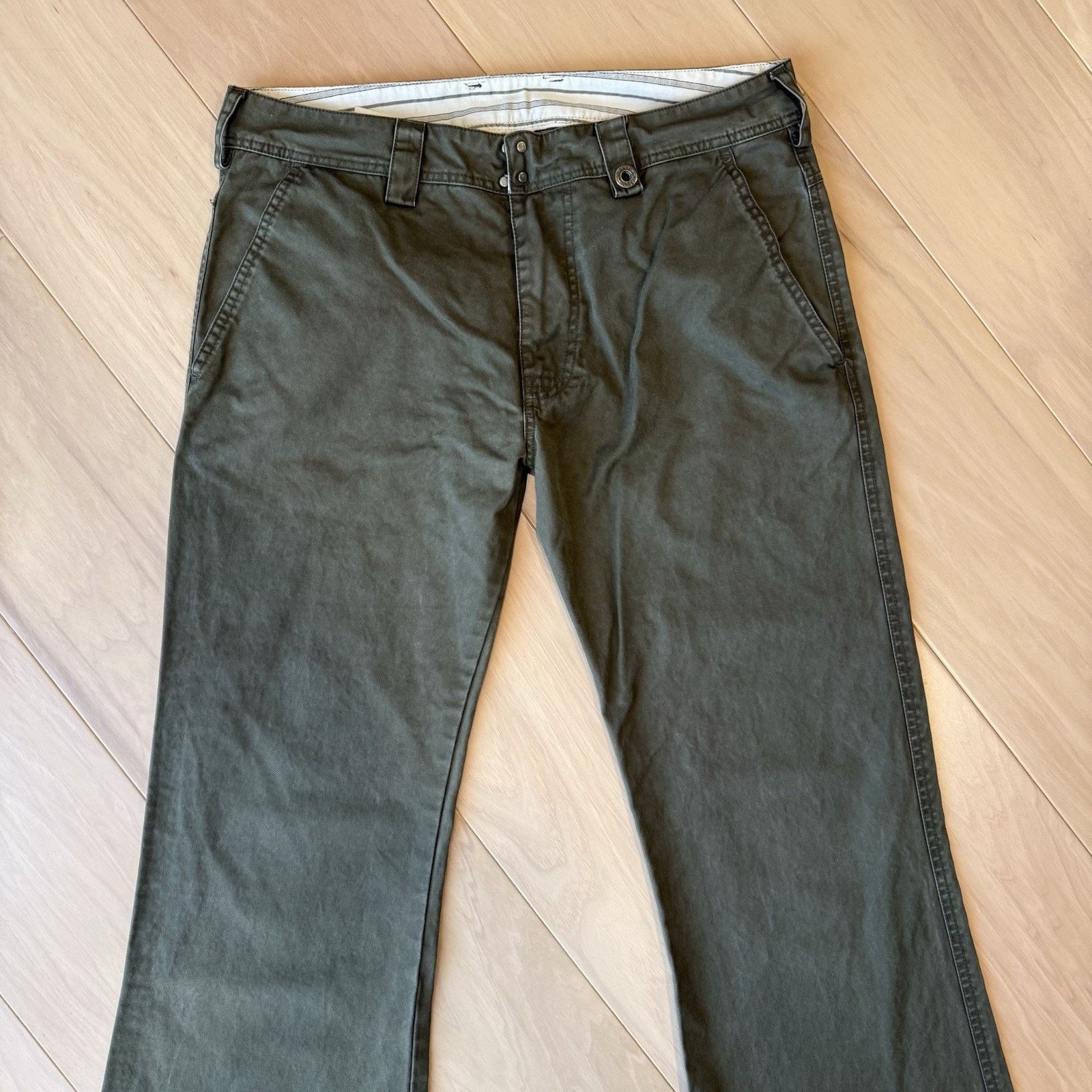 Diesel × Vintage Vintage Diesel Flare Pants Green Military Trousers Outdoors Size US 32 / EU 48 - 3 Thumbnail