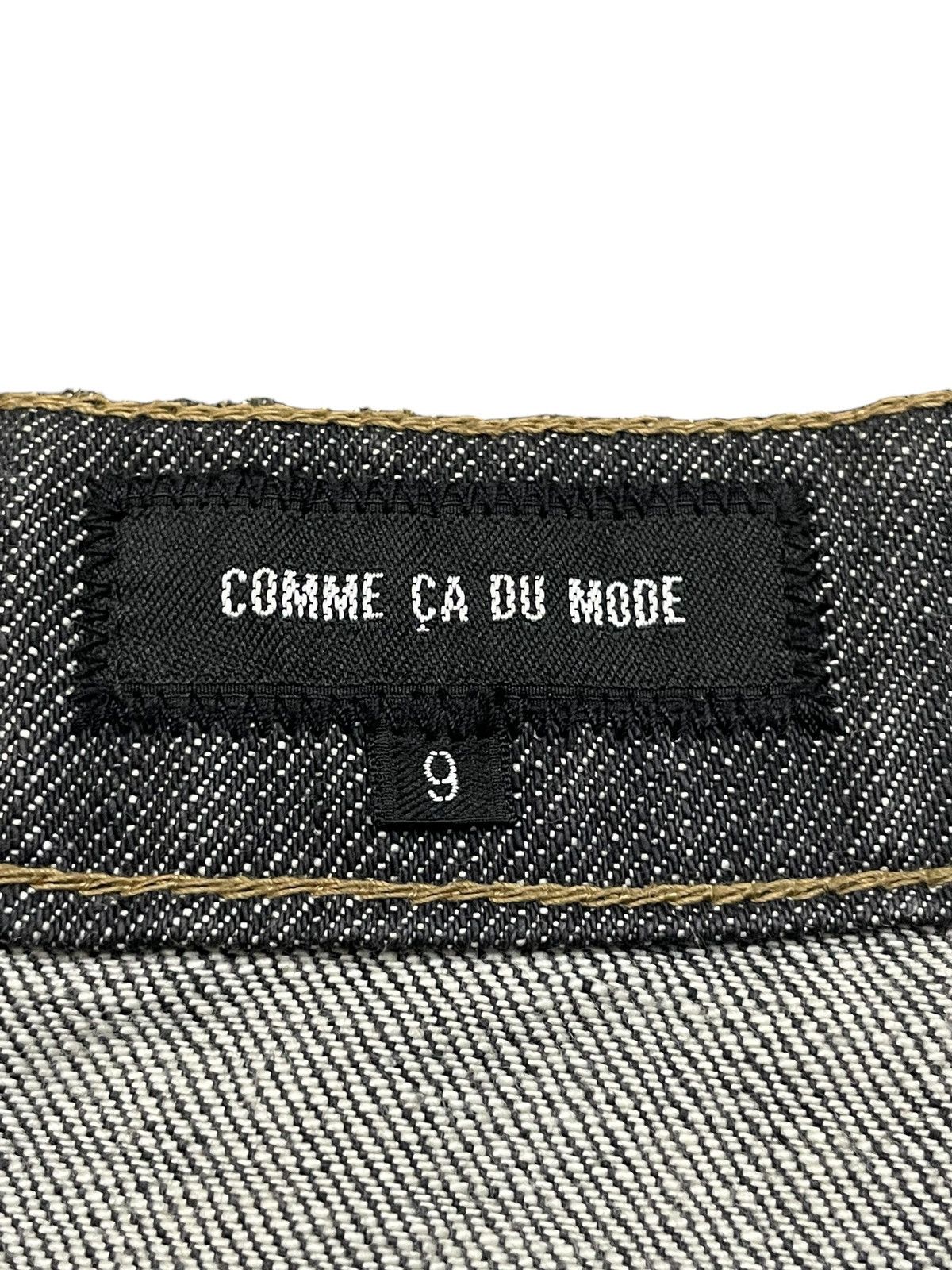 Le Grande Bleu (L.G.B.) Comme Ca Du Mode Leather Side Trimmed Flared Jeans Size US 30 / EU 46 - 15 Thumbnail