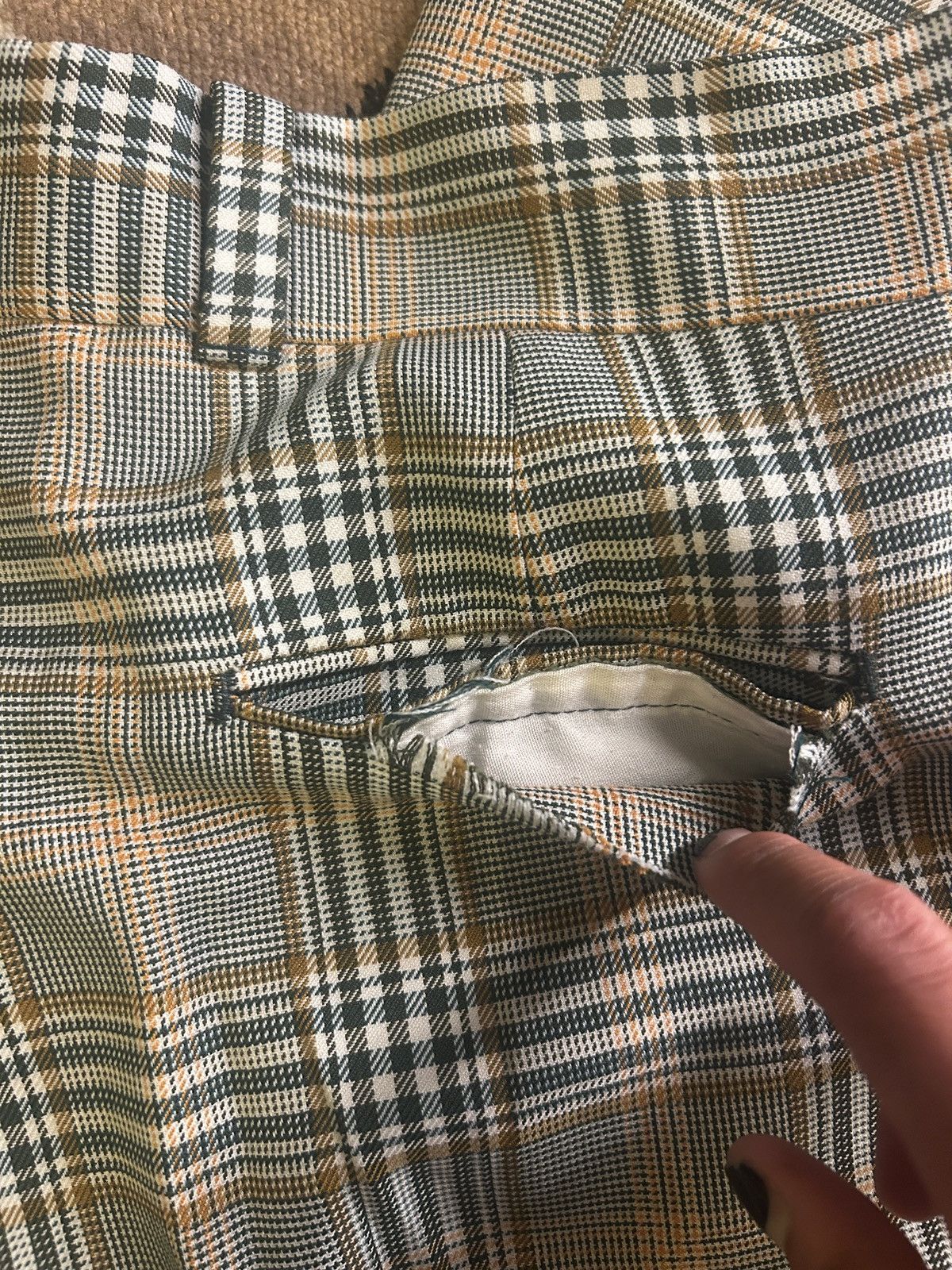 Levi's Vintage 70s Levi's Panatela Plaid Disco Bootcut Flare Pants Size US 34 / EU 50 - 5 Thumbnail