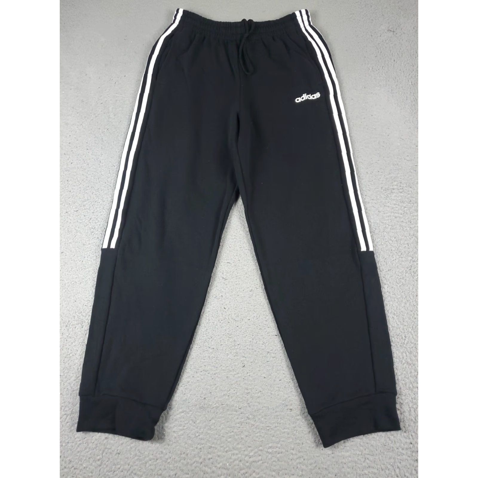 Adidas adidas Pants Mens Regular Size M Black Sweatpants Joggers Running Track Size US 31 - 2 Thumbnail