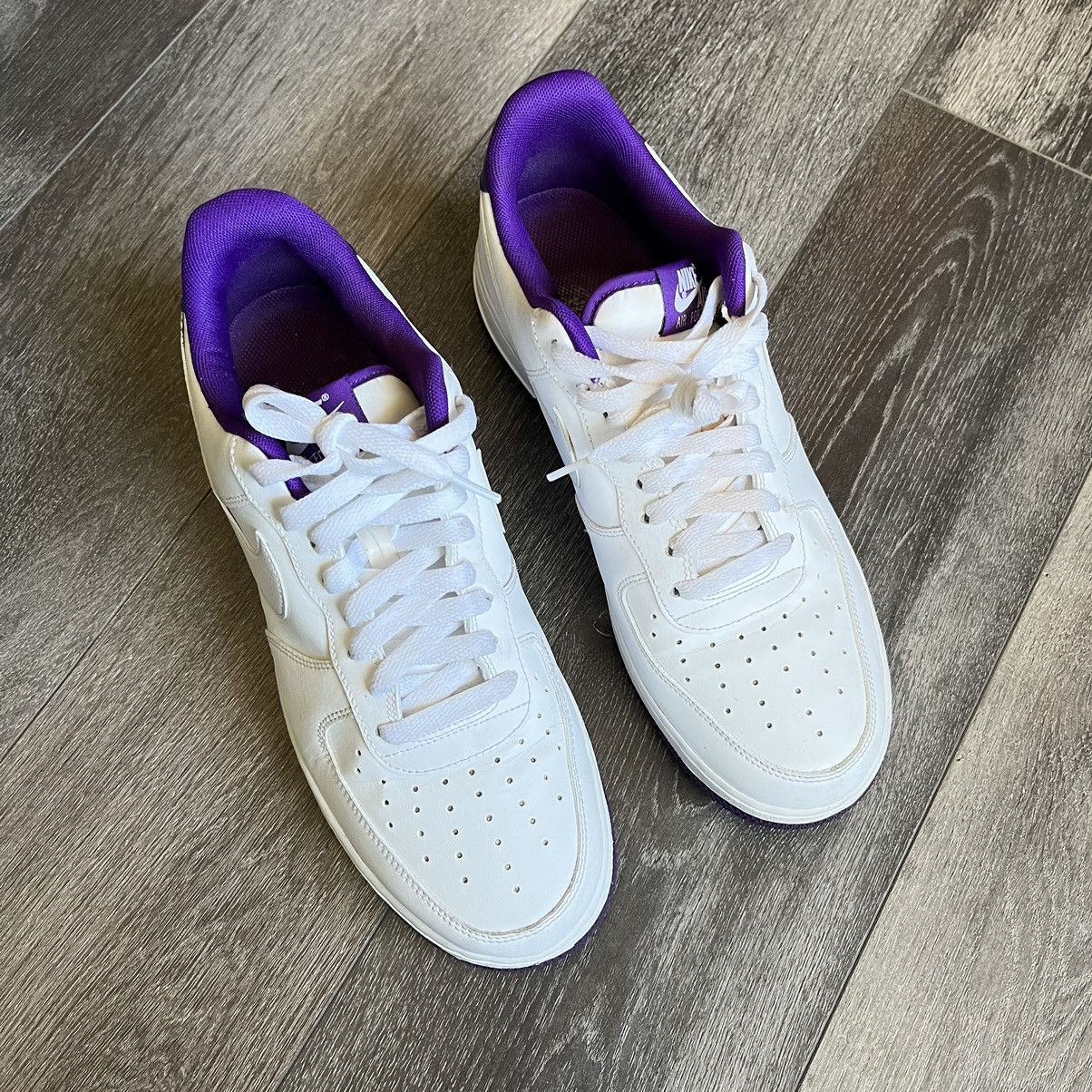 Nike Air Force Low White Voltage Purple CJ1380-100 Size 10