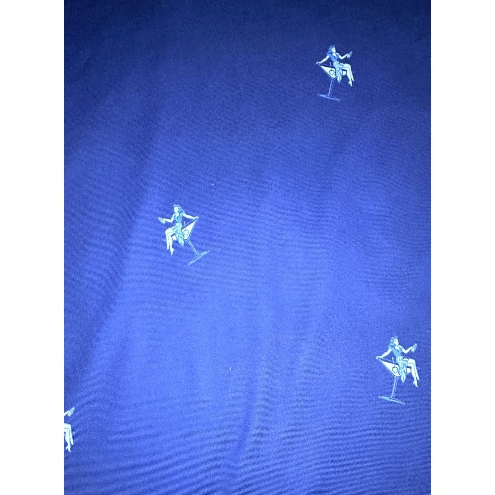 Vintage Straight Down Polo Shirt Mens XL Golf Performance Geometric Blue AOP Size US XL / EU 56 / 4 - 2 Thumbnail