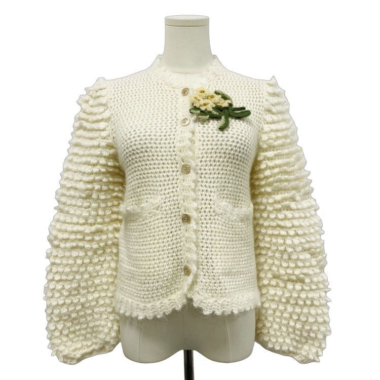Gucci Gucci Floral Mohair Knit Cardigan Size M Size M / US 6-8 / IT 42-44 - 1 Thumbnail