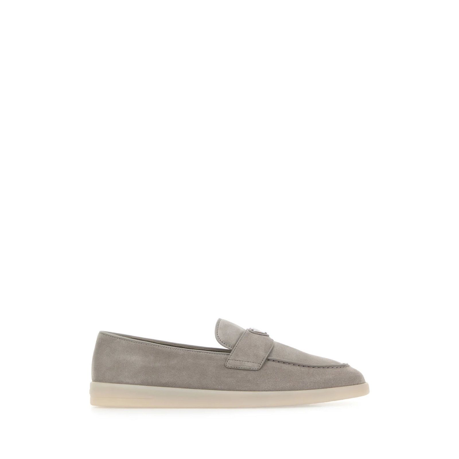 PRADA Gray Suede Loafers New And Authentic (Men's size:10;)