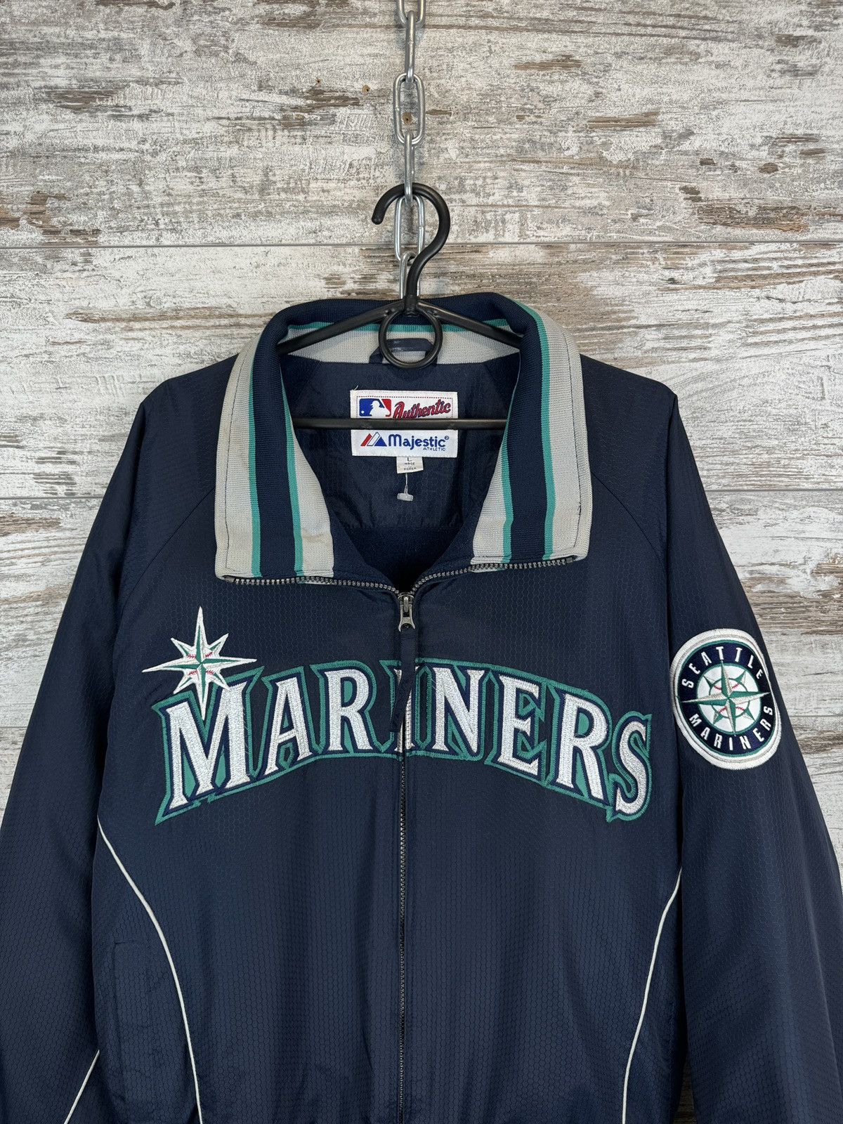 Mens Vintage Majestic Seattle Mariners bombers MLB USA rare