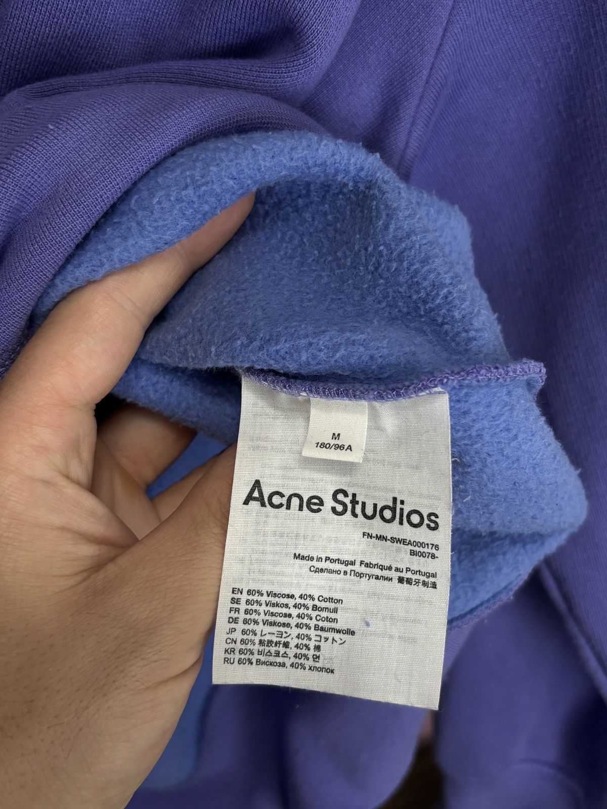 Acne Studios Acne Studios Mock Collar Logo Boxy Sweatshirt Crewneck Size US M / EU 48-50 / 2 - 9 Thumbnail