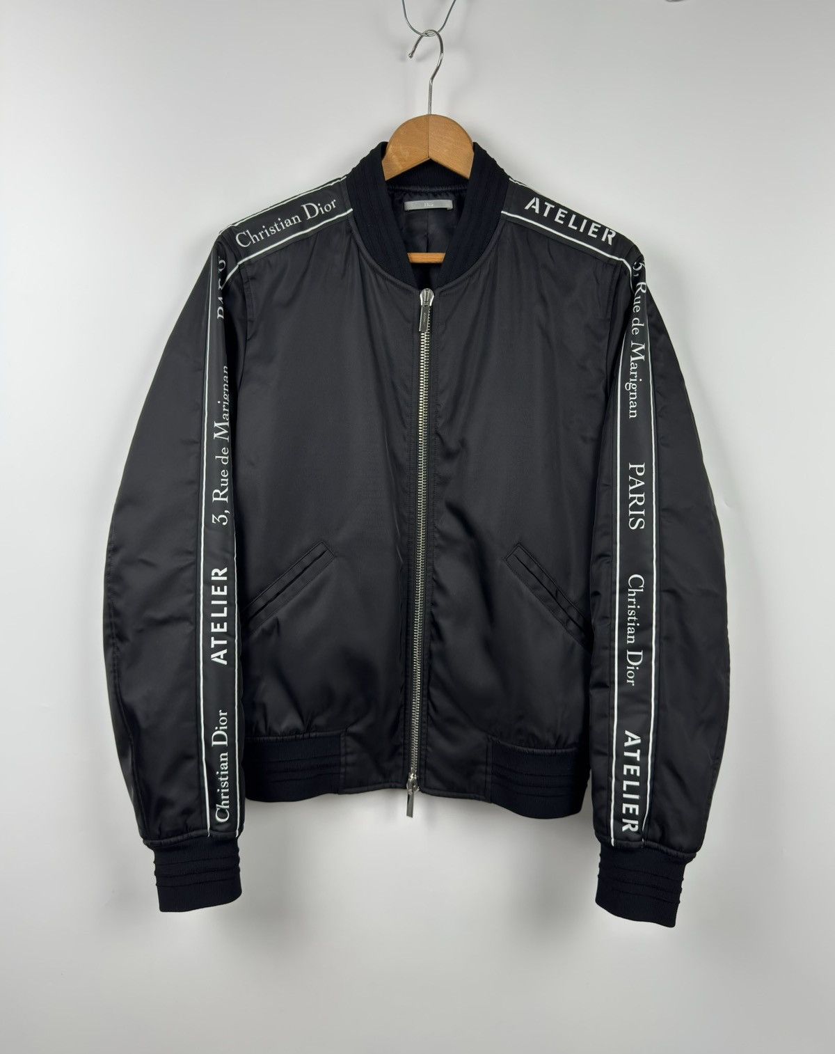 Dior Dior Homme Black Rose Embroidered Blouson Bomber Jacket Size US M / EU 48-50 / 2 - 1 Thumbnail