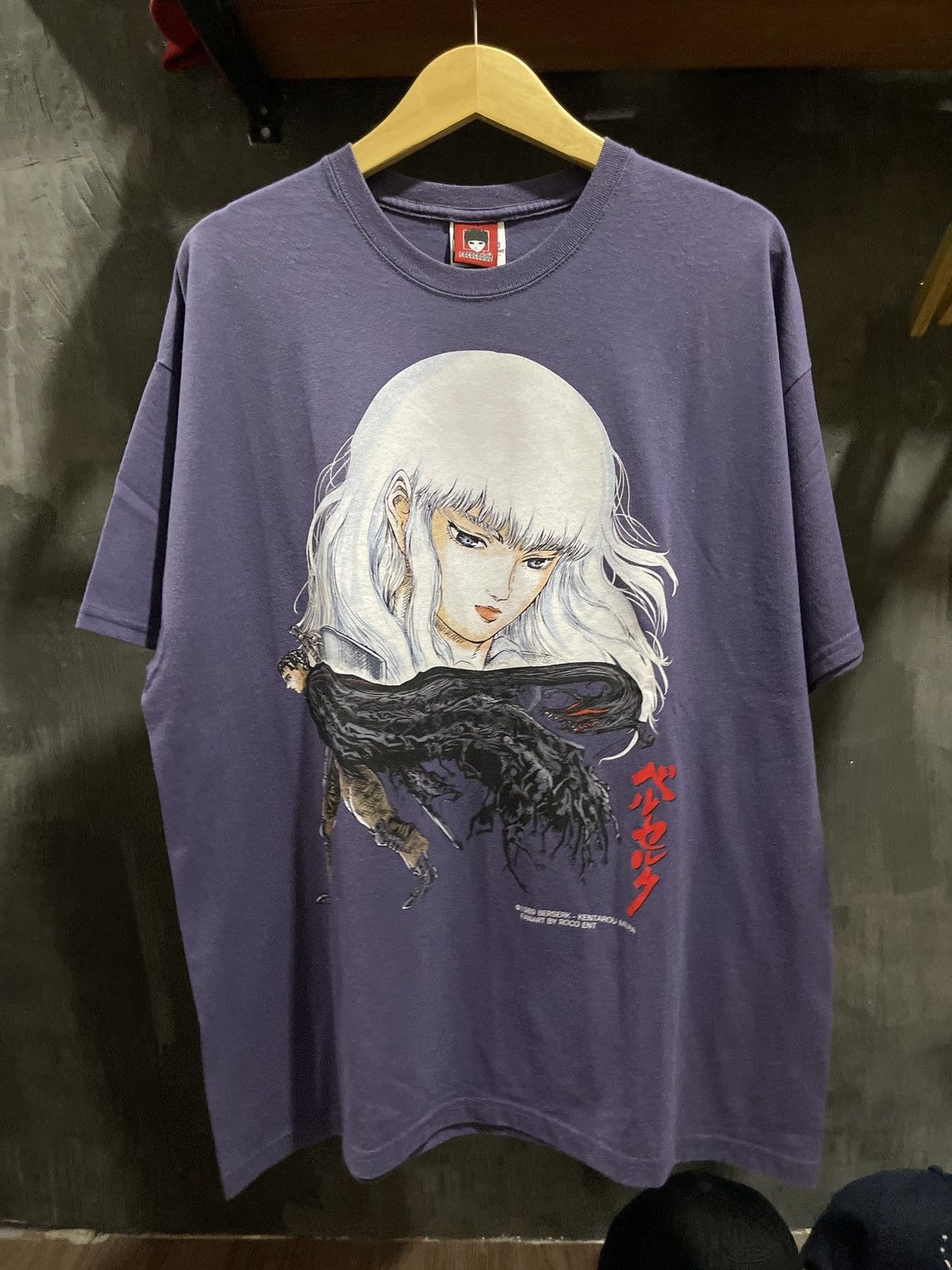 image of Vintage Berserk Kentarou Miura T Shirt in Blue, Men's (Size XL)