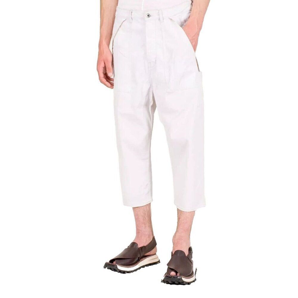 Rick Owens Drkshdw Rick Owens DRKSHDW Cargo Collapse Cropped Cut Pant 38 XXL Size US 38 / EU 54 - 2 Thumbnail