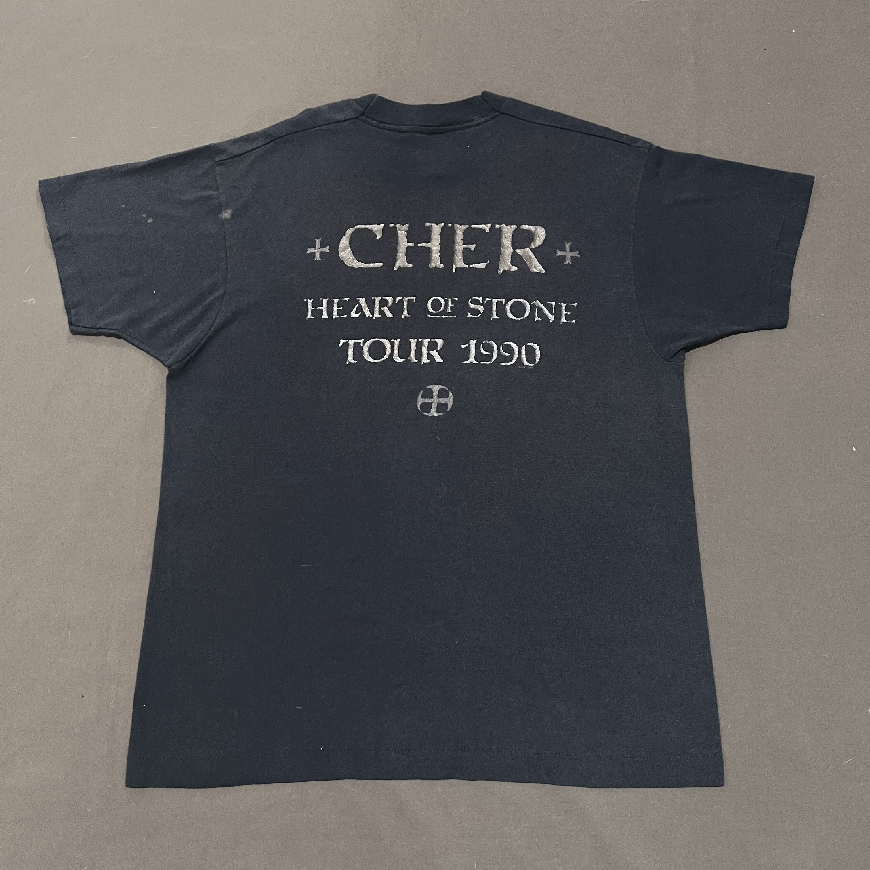 Band Tees × Seditionaries × Vintage Vintage 90s Cher Heart Of Stone Tour Promo Tee Size US XL / EU 56 / 4 - 12 Thumbnail