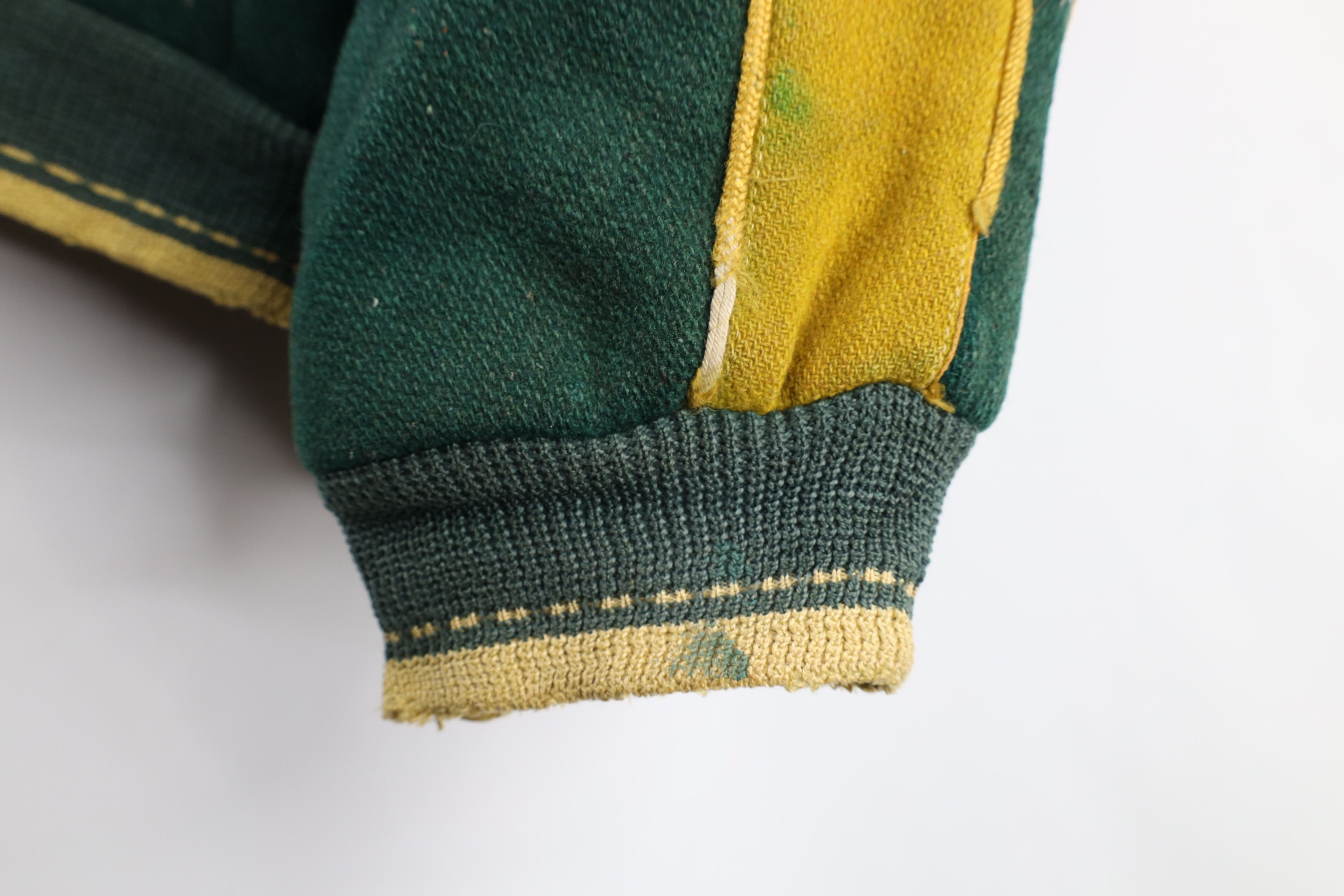 Vintage Vintage 40s 50s Streetwear Wool Varsity Jacket Green USA Size US M / EU 48-50 / 2 - 5 Thumbnail