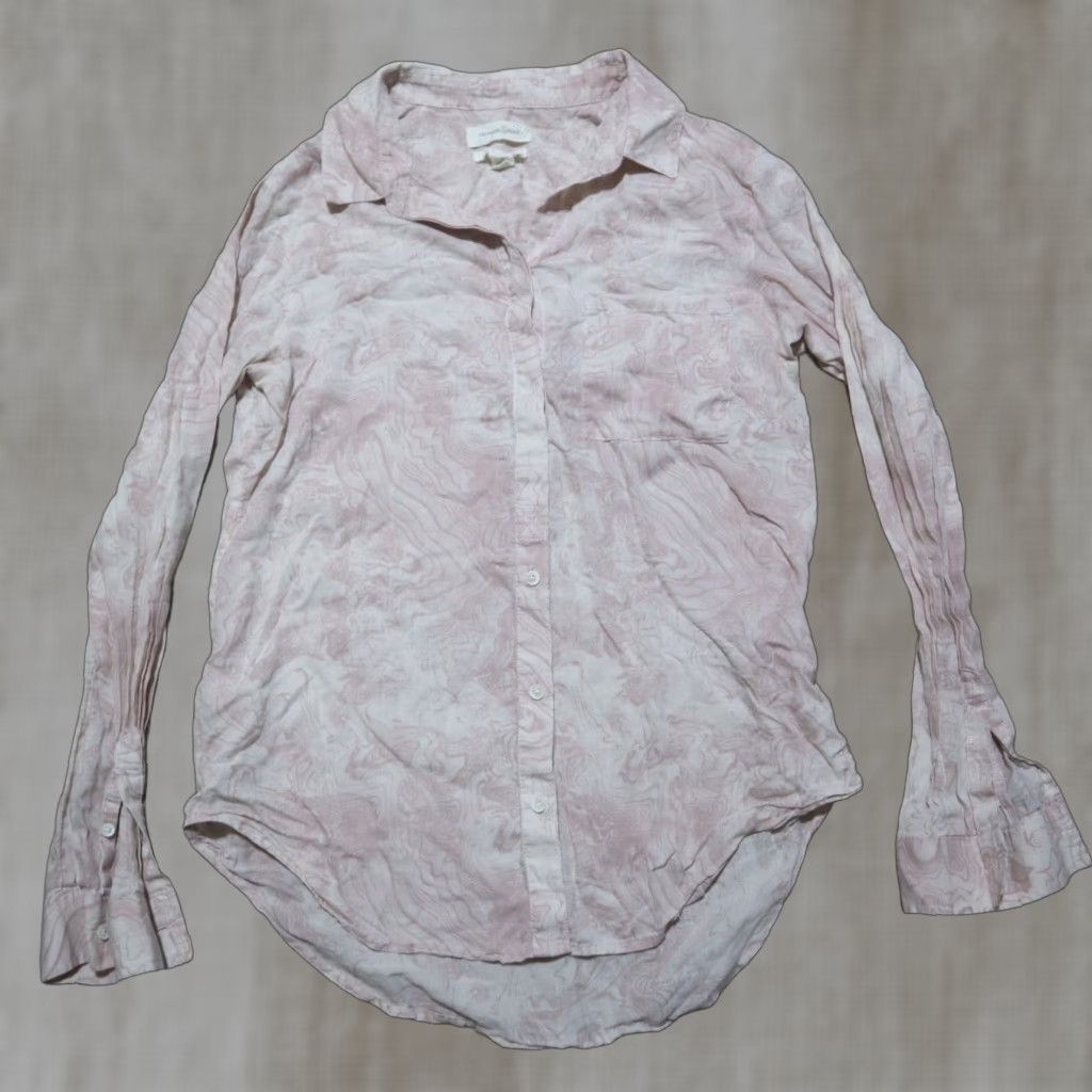 Treasure & Bond Treasure & Bond Shirt Womens Small Pink Lightweight Button-Up Adult Small Size S / US 4 / IT 40 - 1 Thumbnail