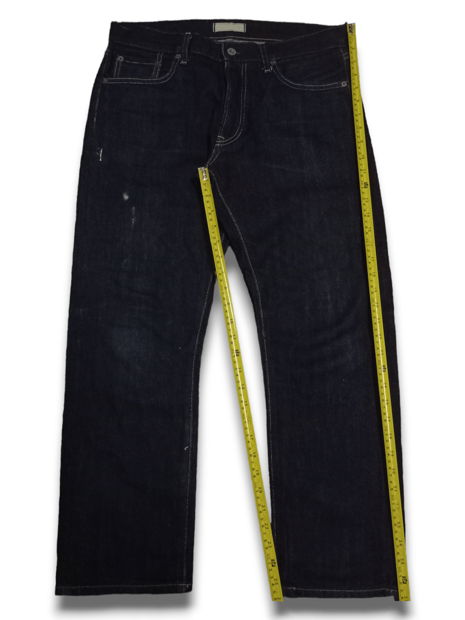 Uniqlo Vintage Uniqlo Selvedge Raw Denim Distressed Jeans Size US 33 - 8 Thumbnail