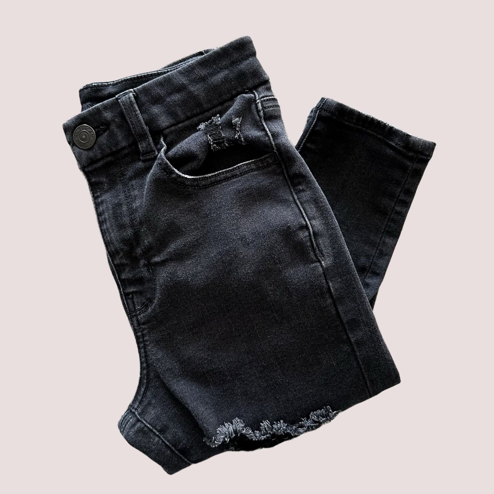 American Eagle Outfitters American Eagle Outfitters Jegging Black High Rise Distressed 4 26x26 Womens Jeans Size 26" / US 2 / IT 38 - 1 Thumbnail