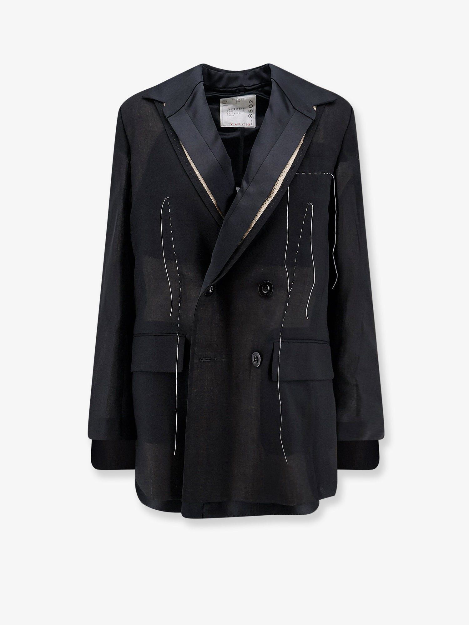 Sacai Silk And Organza Blazer Size M / US 6-8 / IT 42-44 - 1 Thumbnail