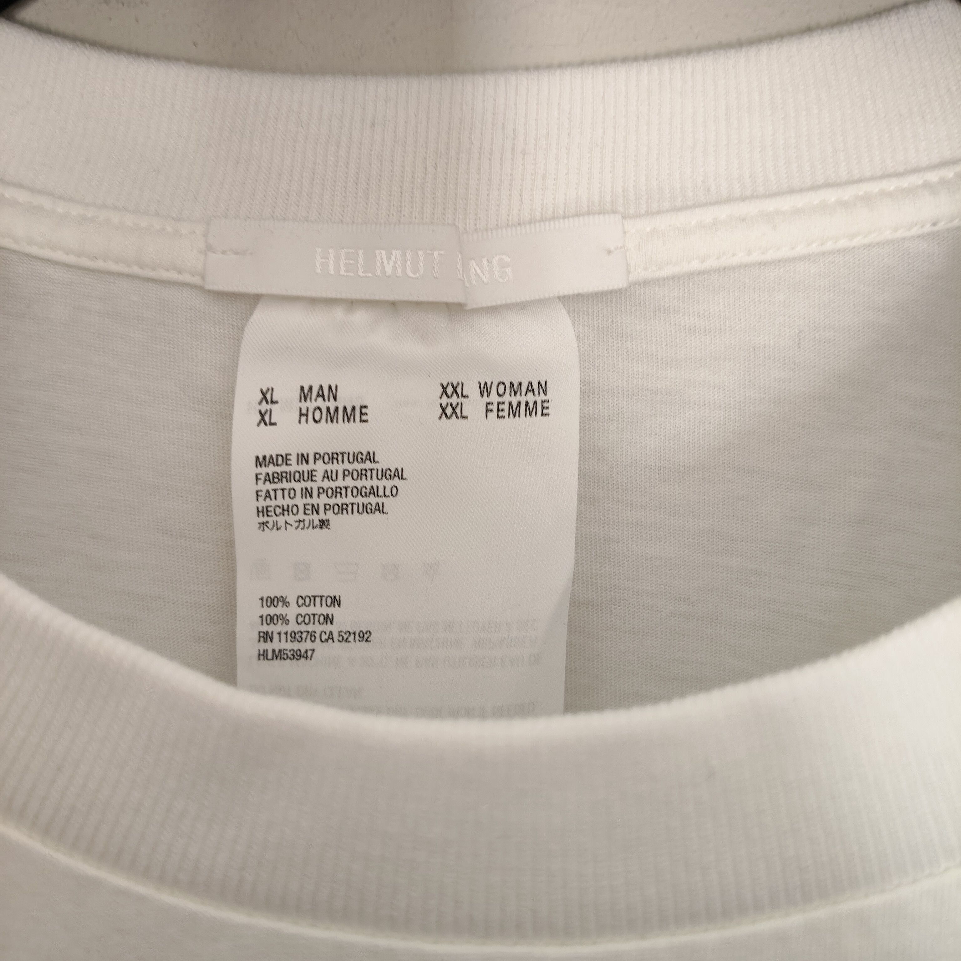 Helmut Lang X saintwoods collaboration t-shirt Size US XL / EU 56 / 4 - 4 Thumbnail