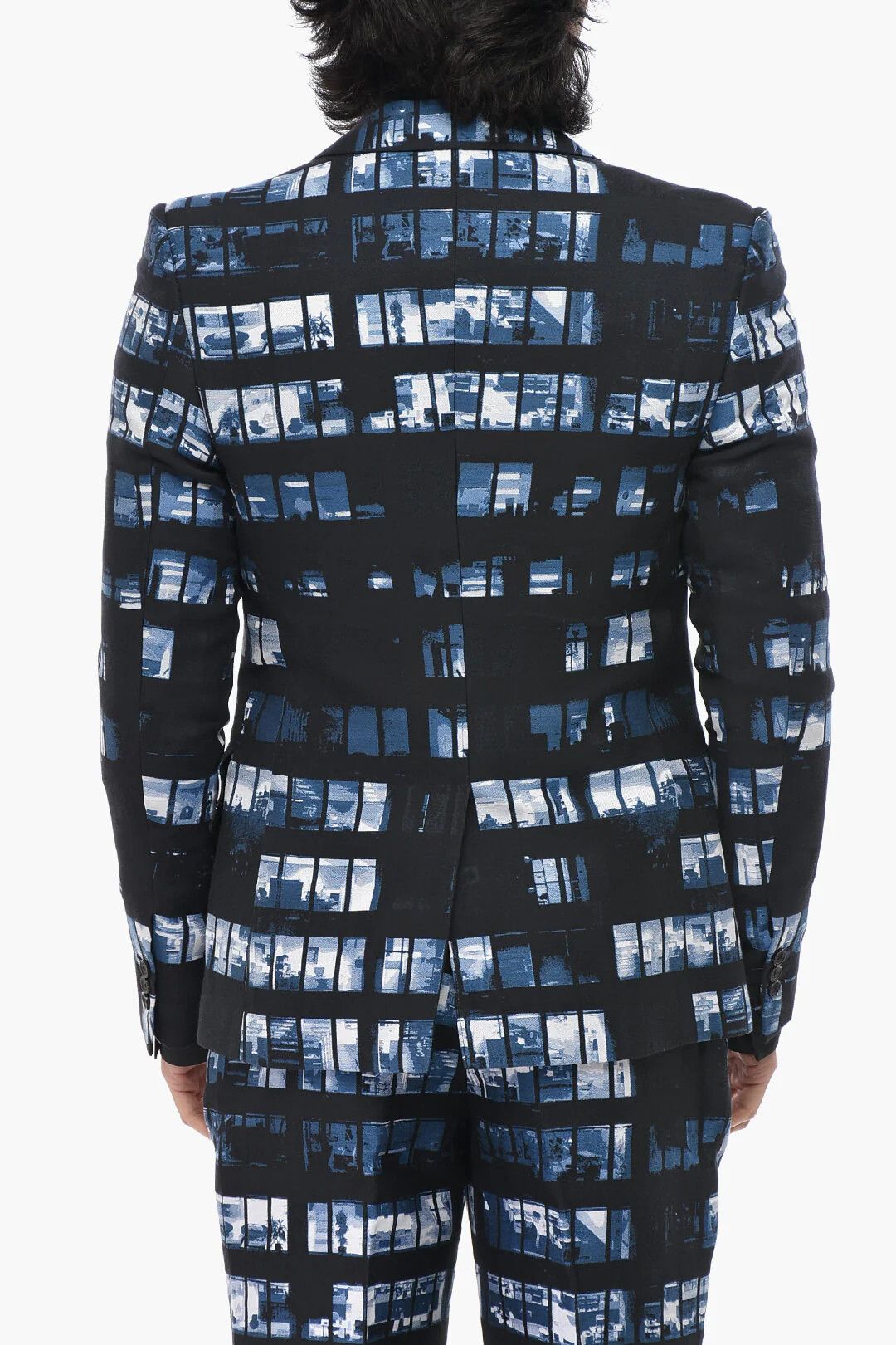 Off-White og1mm0426 Cotton-Blend Blazer in Black Size US M / EU 48-50 / 2 - 2 Thumbnail