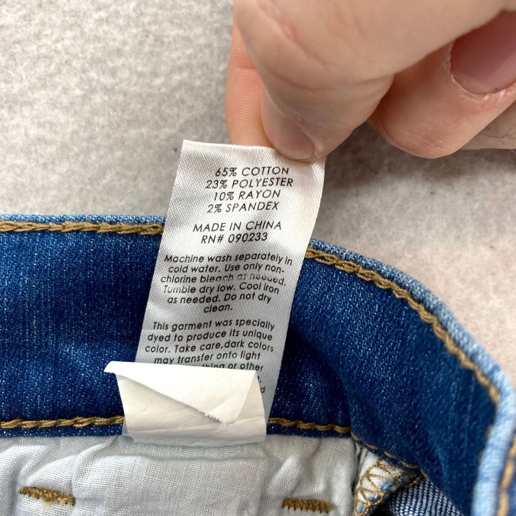 Pacsun PacSun Jeggings Women's 24 Blue Distressed Denim Stretch High Rise Skinny Jeans Size 42" / US 20 - 7 Thumbnail
