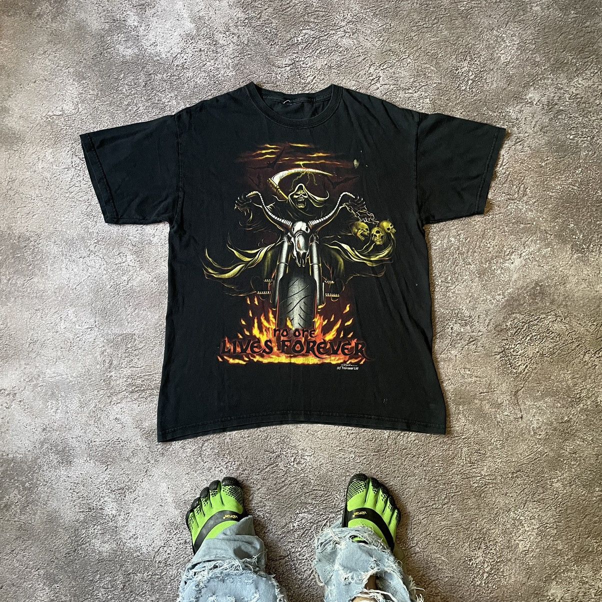 Band Tees Vintage Y2K DEVIL PUNK GOTH CREEPY ABSTRACT ANGRY HORROR TEE Size US L / EU 52-54 / 3 - 1 Thumbnail