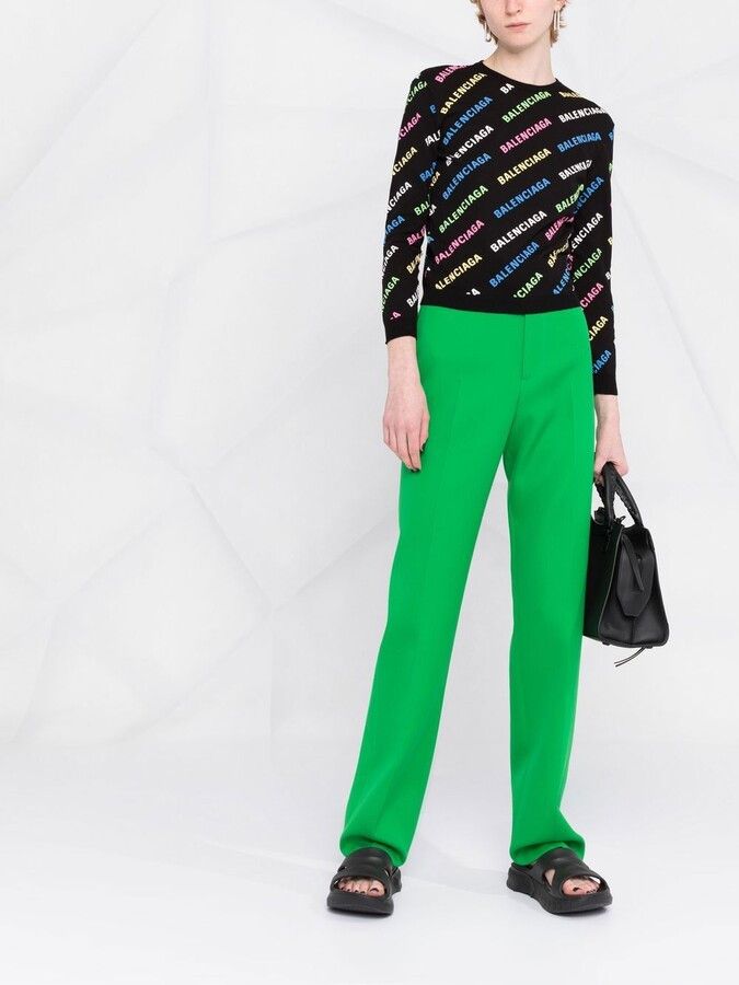 Balenciaga o1la1rc1a1024 All-Over Sweater in Multicolor Size M / US 6-8 / IT 42-44 - 4 Thumbnail