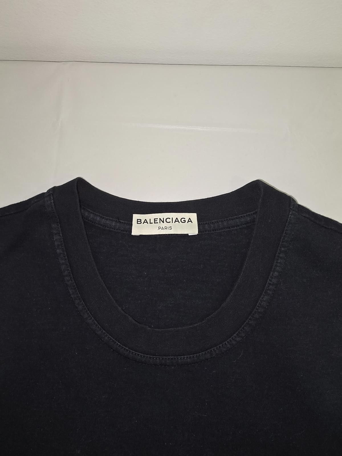 Balenciaga Balenciaga Homme Black Oversized T-Shirt - SIZE M (Fits XL) Size US M / EU 48-50 / 2 - 2 Thumbnail
