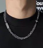 Japanese Brand Retro punk double chain necklace aesthetic Size ONE SIZE - 2 Thumbnail