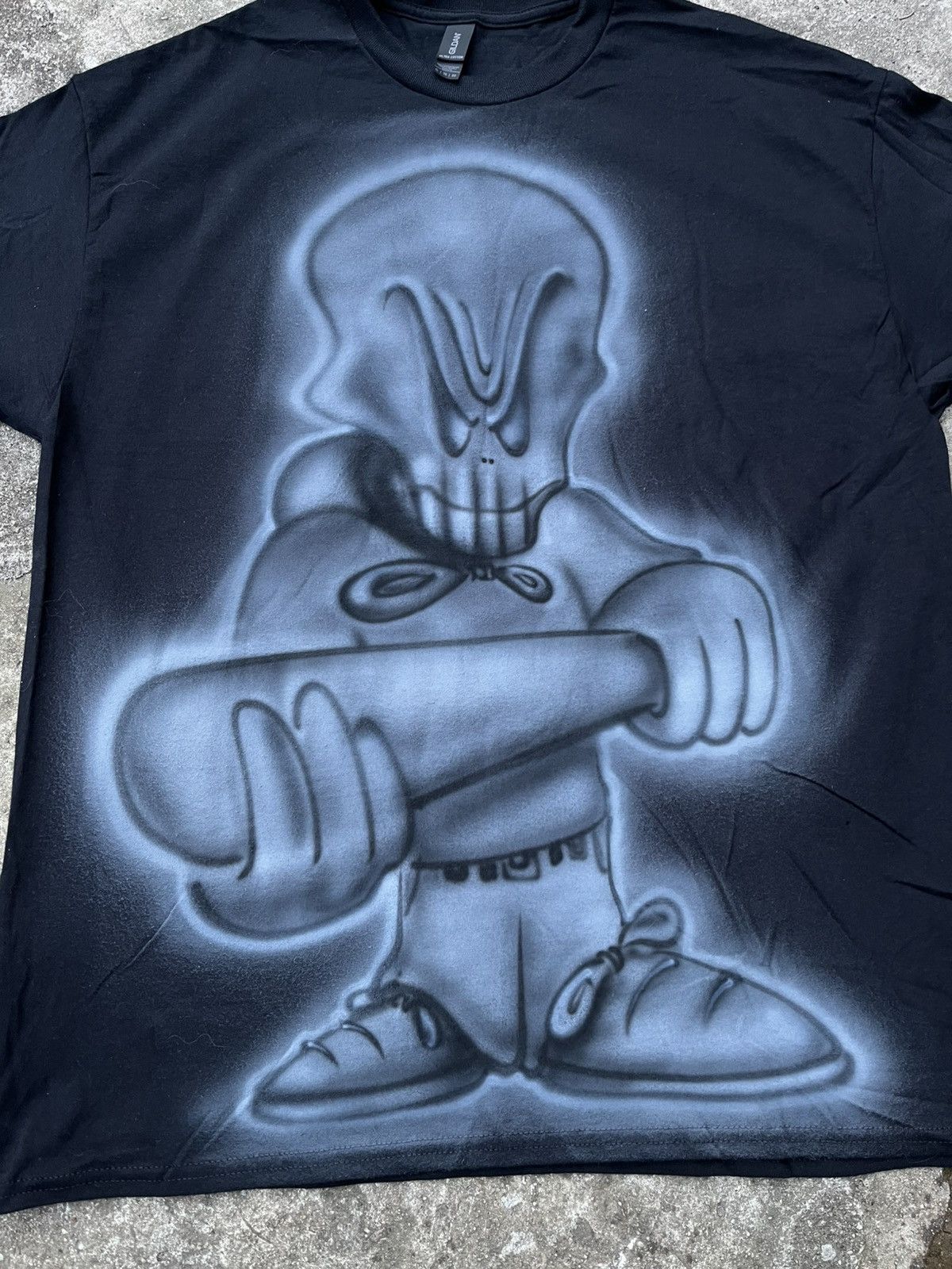 Vintage Custom Tshirt Skull Boy Fubu Hiphop Baggy Jnco Size US L / EU 52-54 / 3 - 3 Thumbnail
