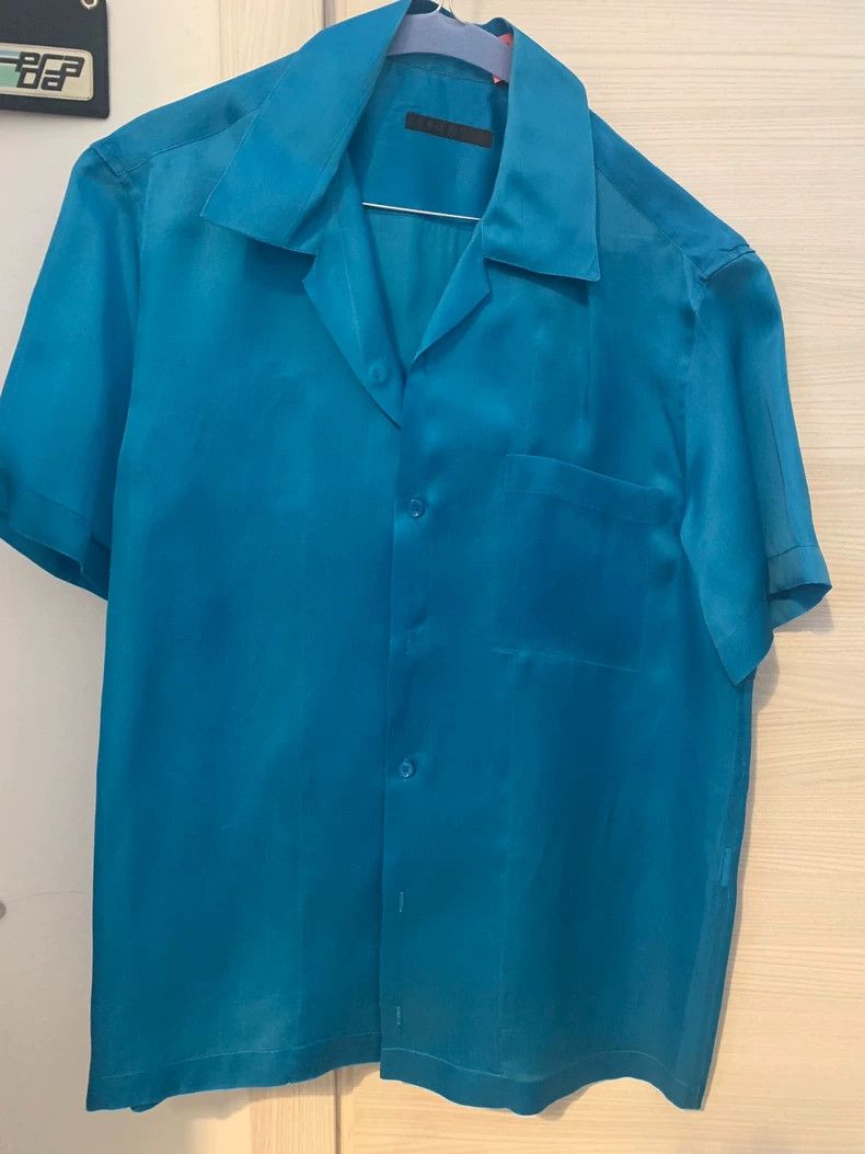 Helmut Lang HELMUT LANG Lake blue organza shirt Size US M / EU 48-50 / 2 - 1 Thumbnail