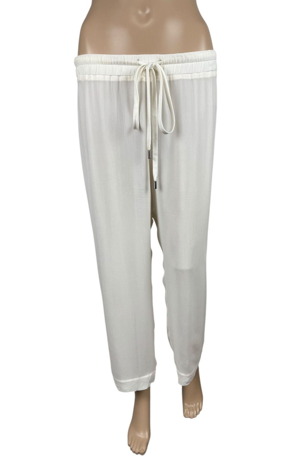 Other Gentryportofino Ivory Pants Women size IT40 US6 Size 27" / US 4 / IT 40 - 2 Thumbnail
