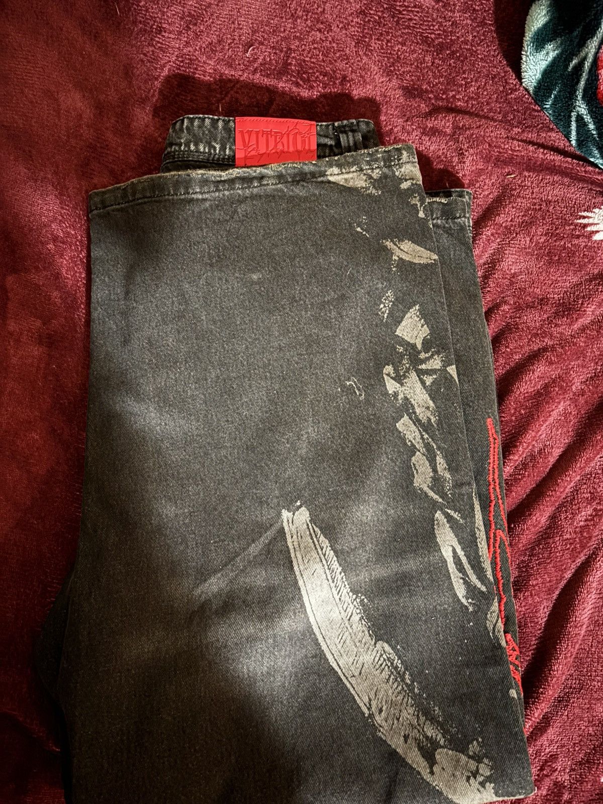 Other Vitriol Void Cryptic black wash denim jeans Size US 36 / EU 52 - 2 Thumbnail