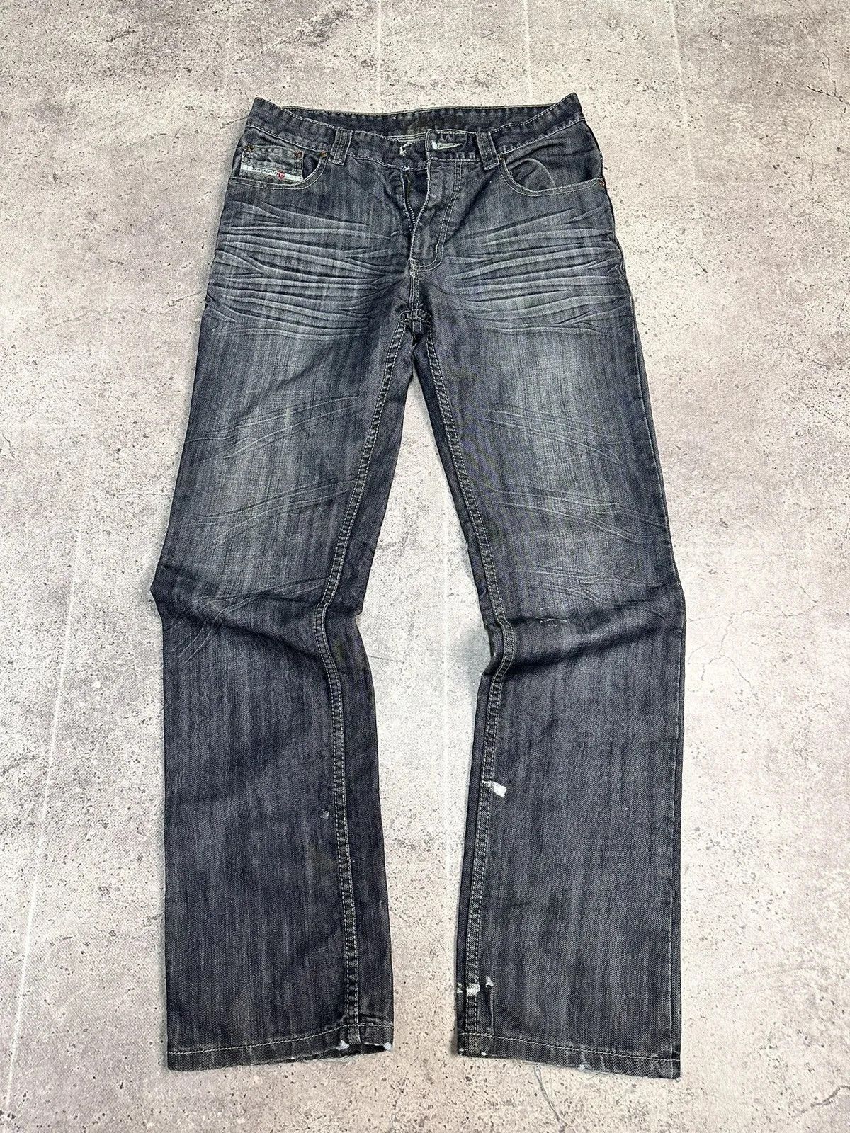 14th Addiction Diesel Vintage Faded Jeans Cut Italy Streetwear Style Size US 32 / EU 48 - 4 Thumbnail