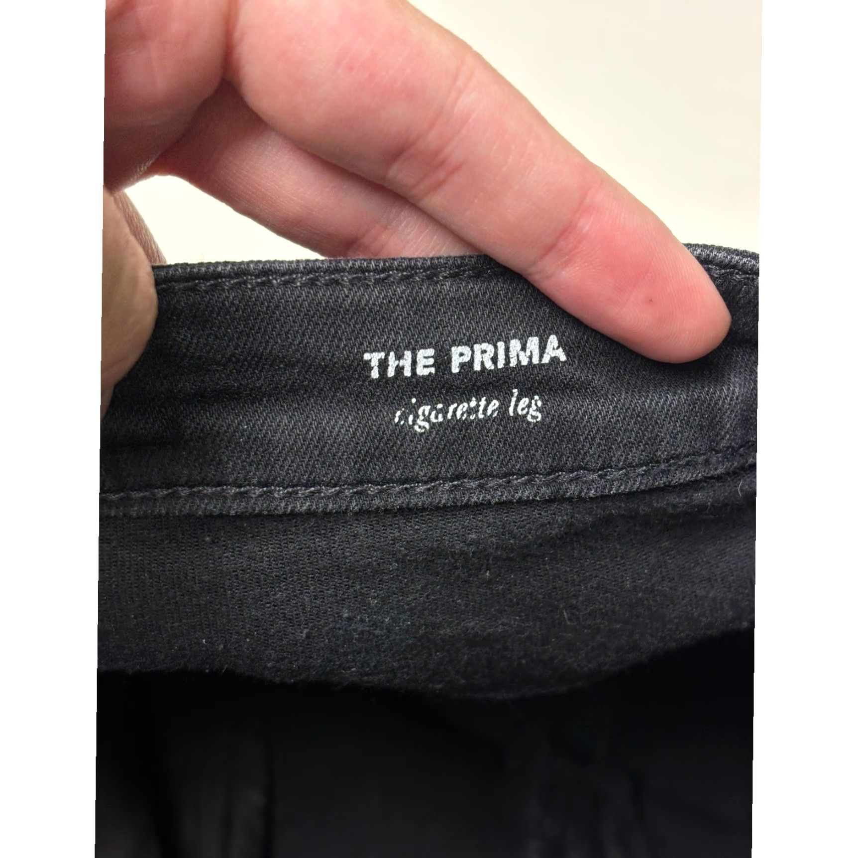 Vintage AG Adriano Goldschmied The Prima Cigarette Leg Black Jeans Size 30X30 Size 30" / US 8 / IT 44 - 5 Thumbnail