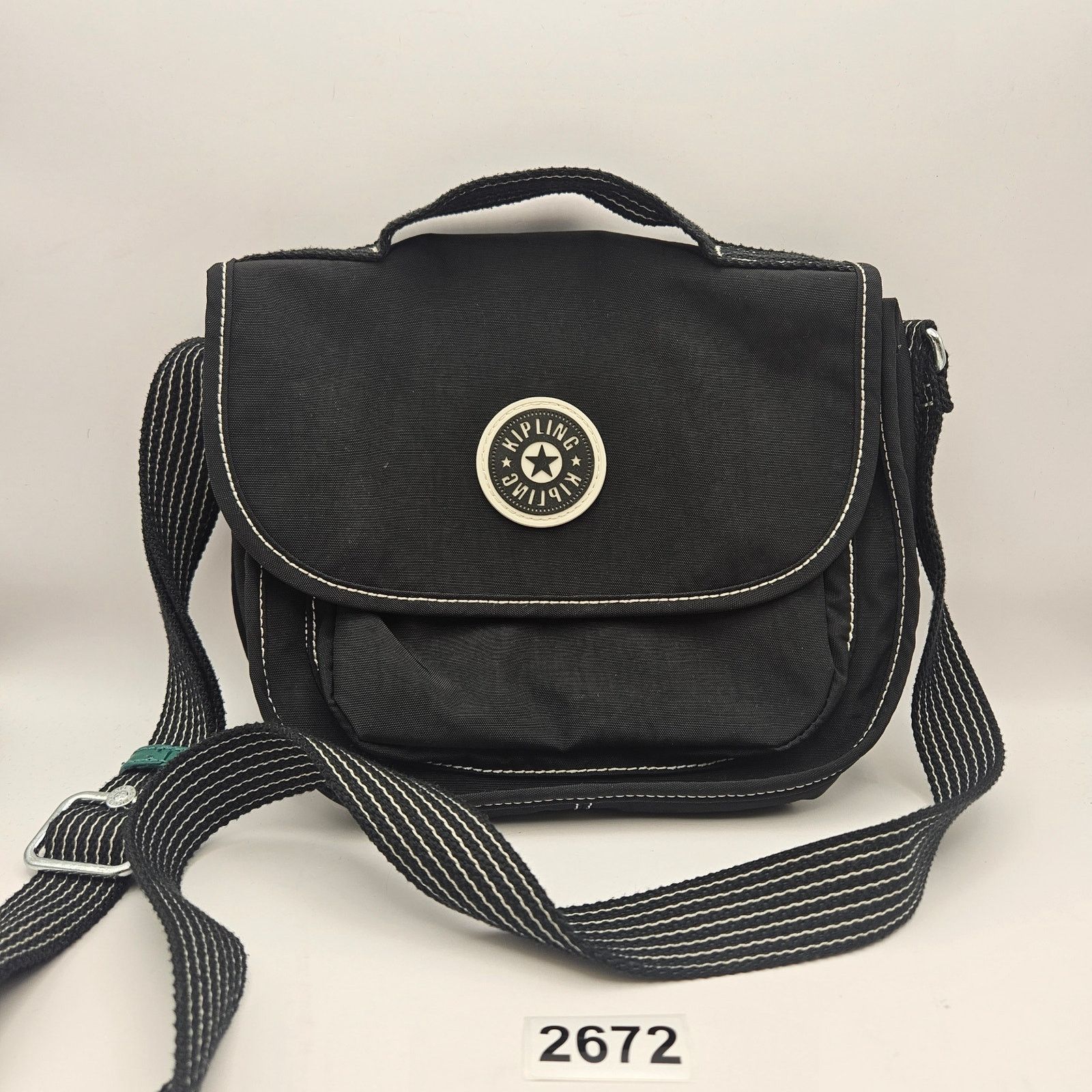 Other KIPLING FINLEY CROSSBODY NYLON BAG FLAP CLOSURE BLACK Size ONE SIZE - 1 Thumbnail