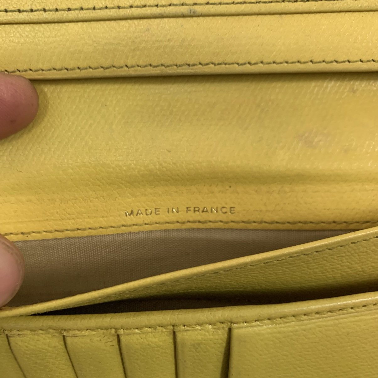 Chanel Chanel Leather Yellow Long Wallet Size ONE SIZE - 11 Thumbnail